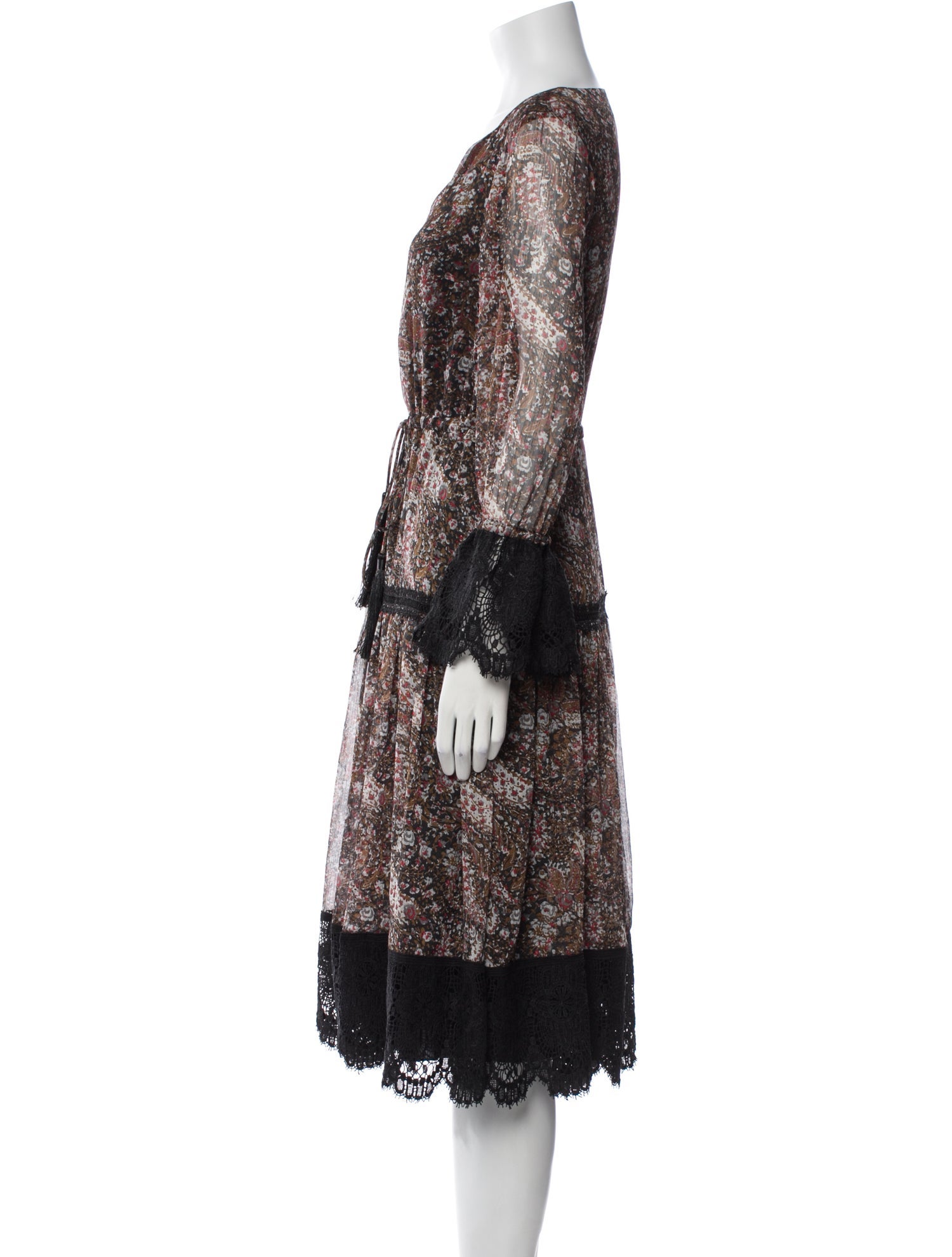 Mikael Aghal Paisley Print Mini Dress