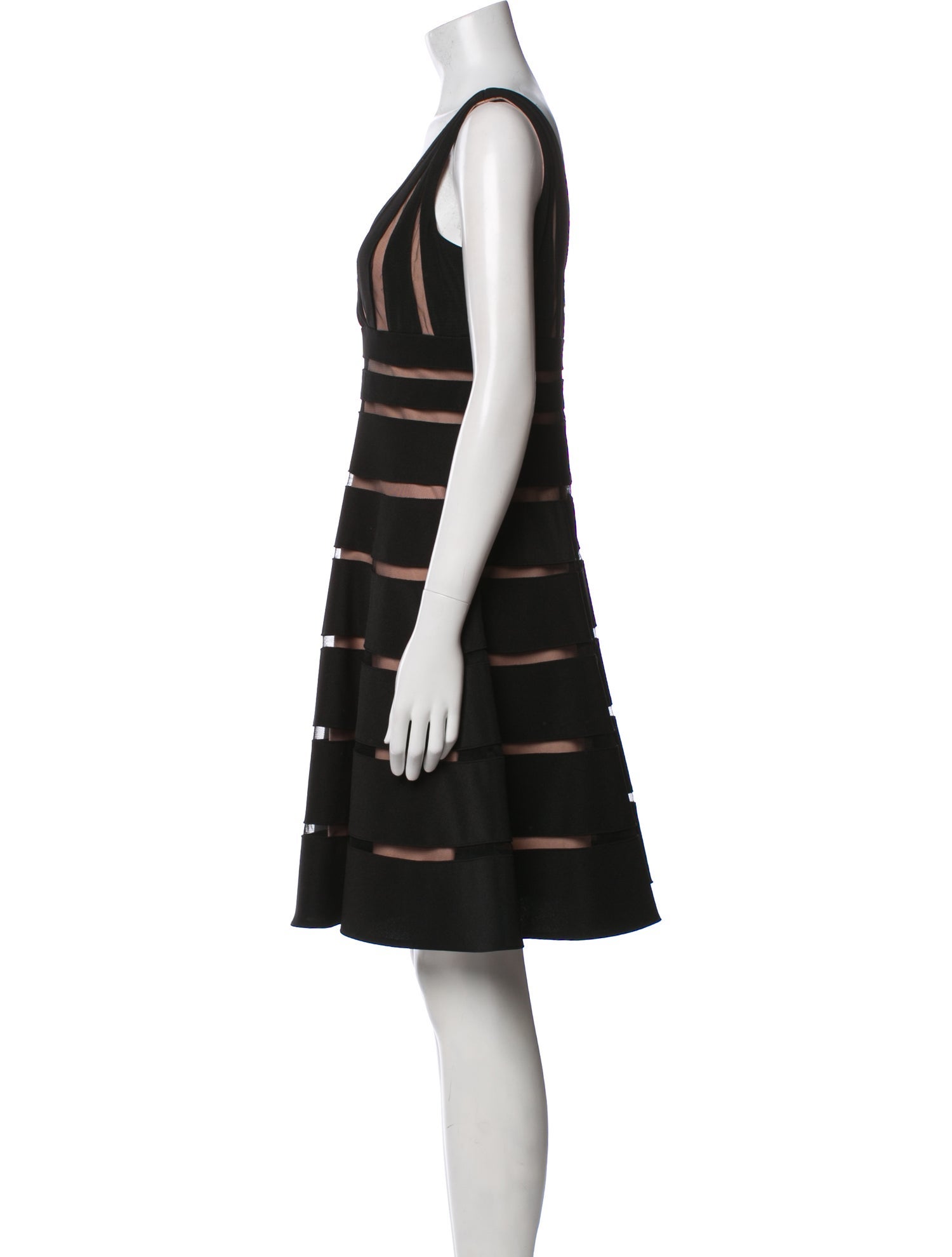 Mikael Aghal Striped Mini Dress