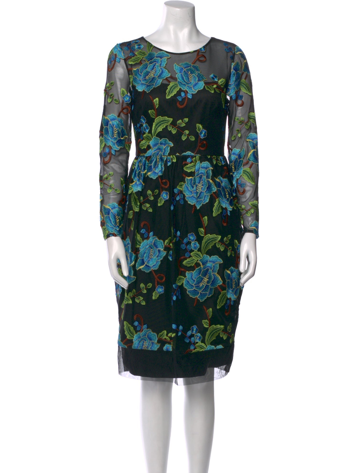 Mikael Aghal Floral Print Mini Dress