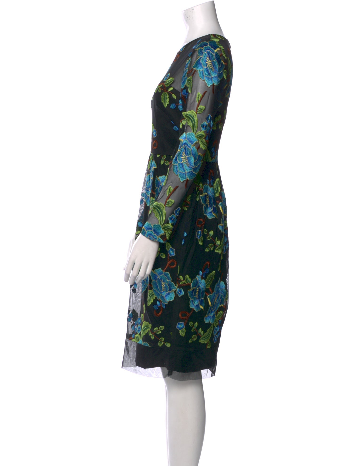 Mikael Aghal Floral Print Mini Dress