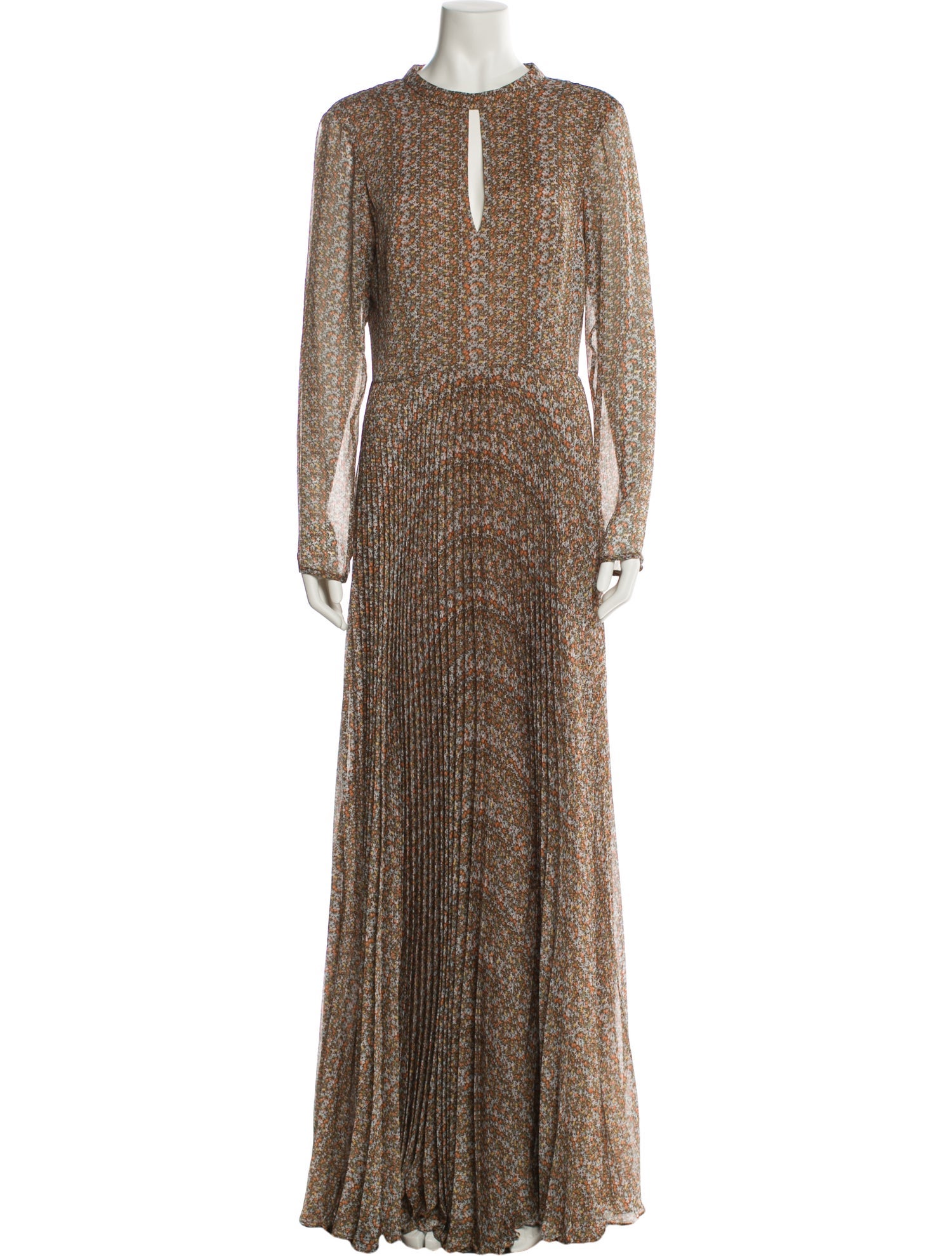 Mikael Aghal Printed Long Dress