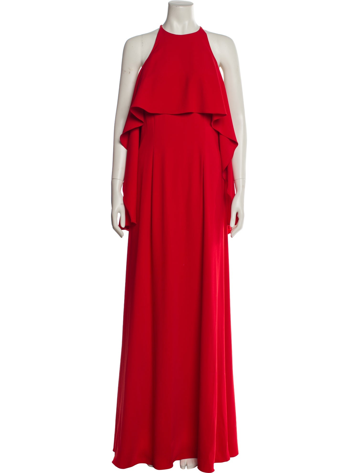 Mikael Aghal Halterneck Long Dress