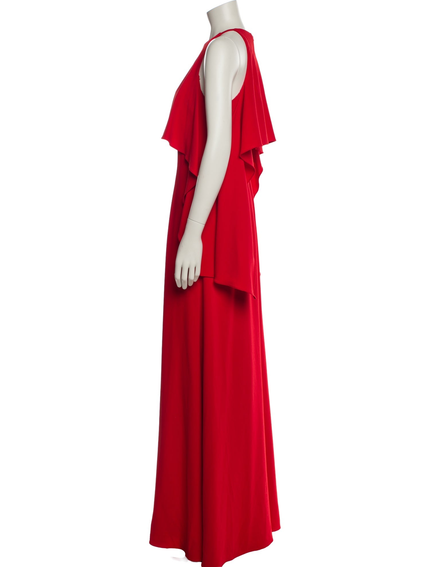 Mikael Aghal Halterneck Long Dress
