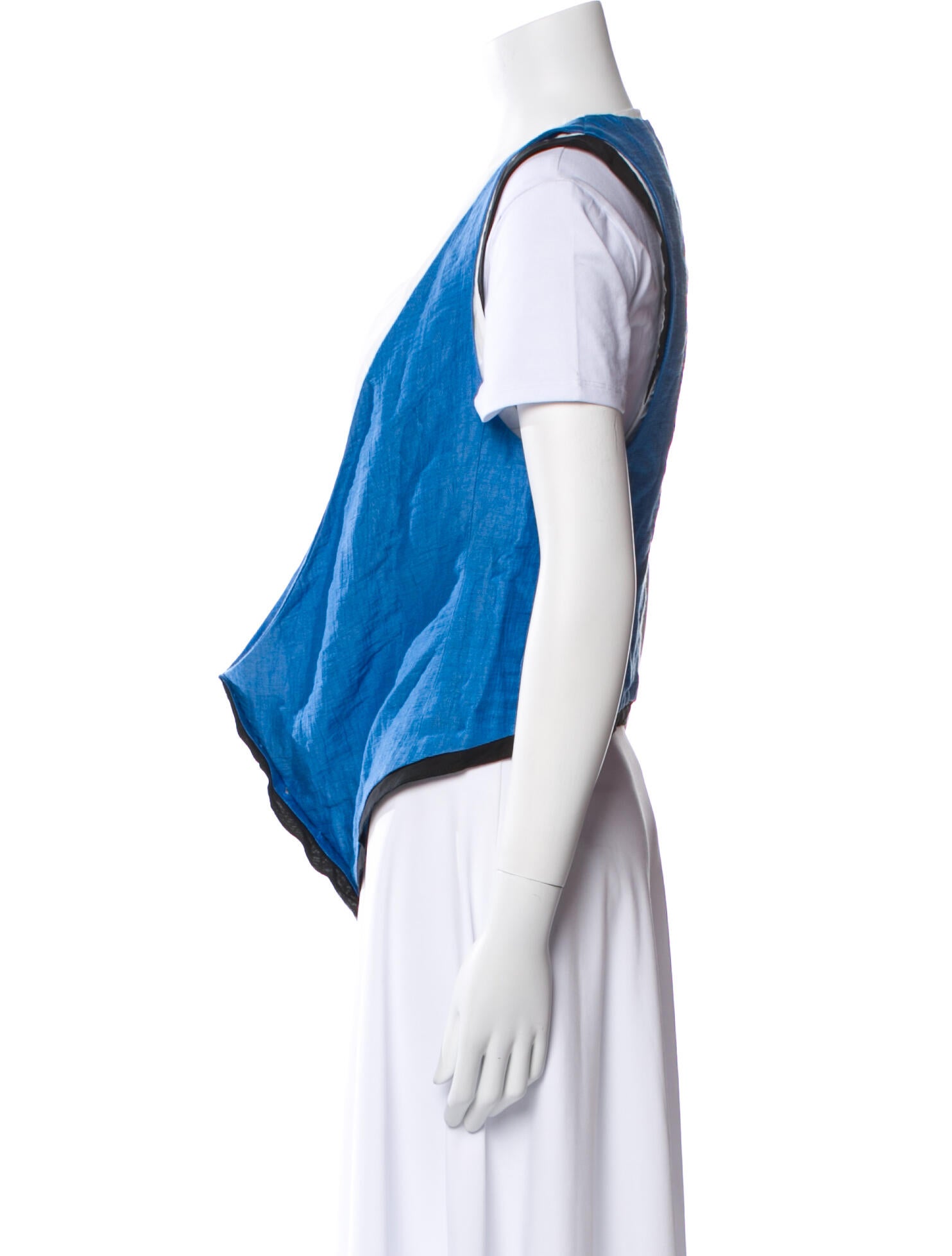 Malloni Linen Colorblock Pattern Vest w/ Tags