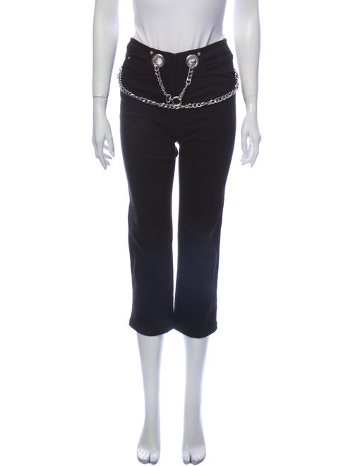 Miaou Mid-Rise Straight Leg Jeans Black