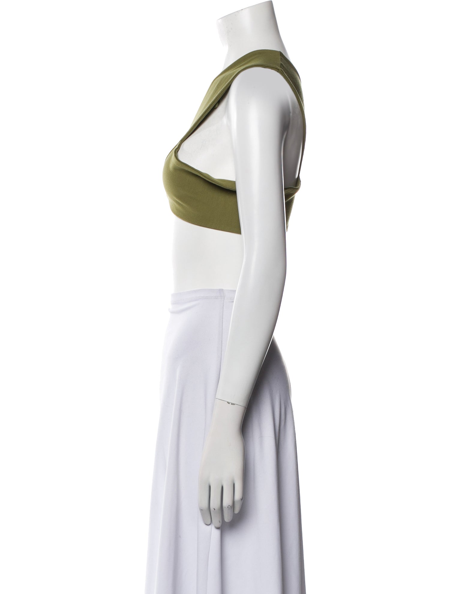 Miaou One-Shoulder Sleeveless Crop Top w/ Tags