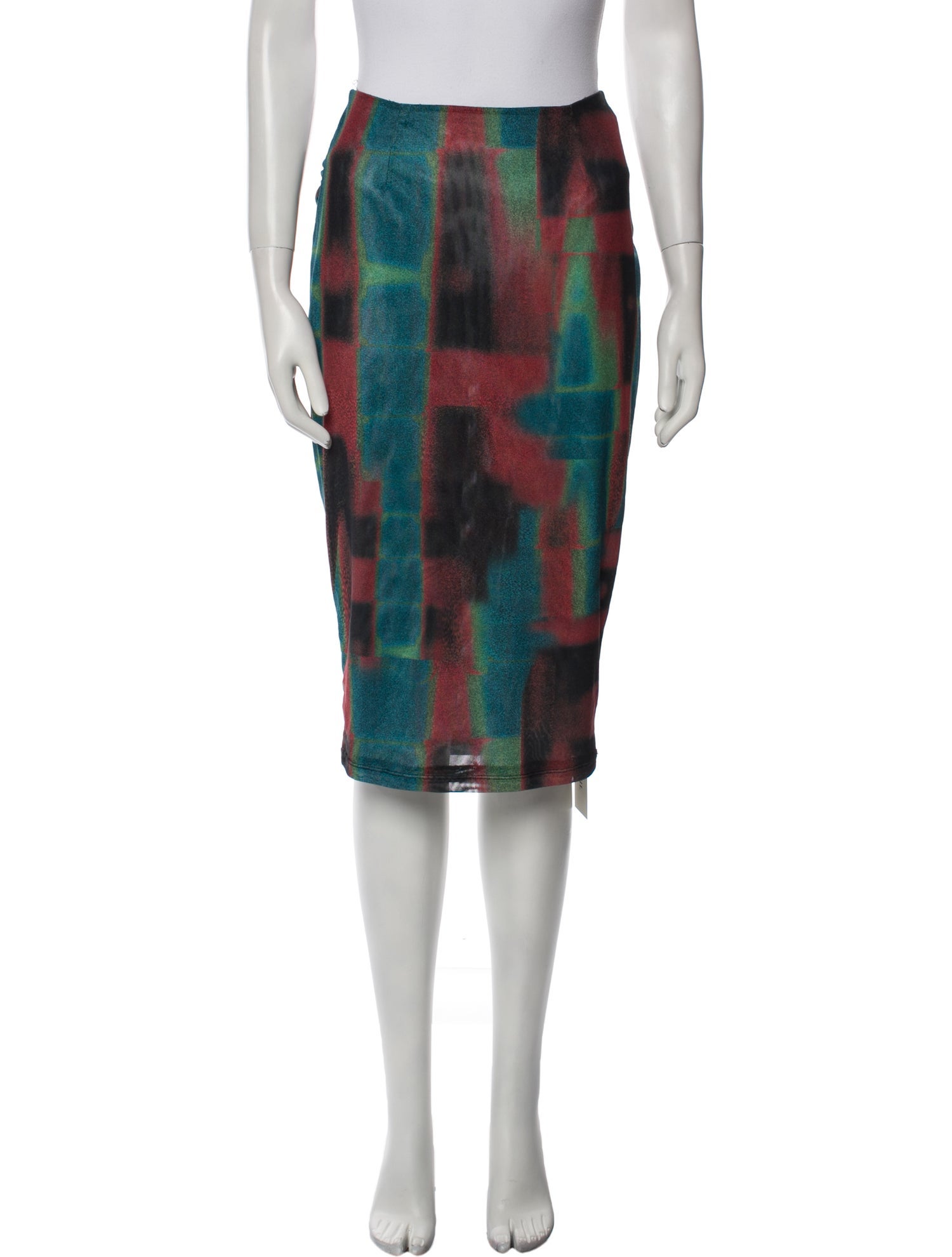 Miaou Tie-Dye Print Knee-Length Skirt
