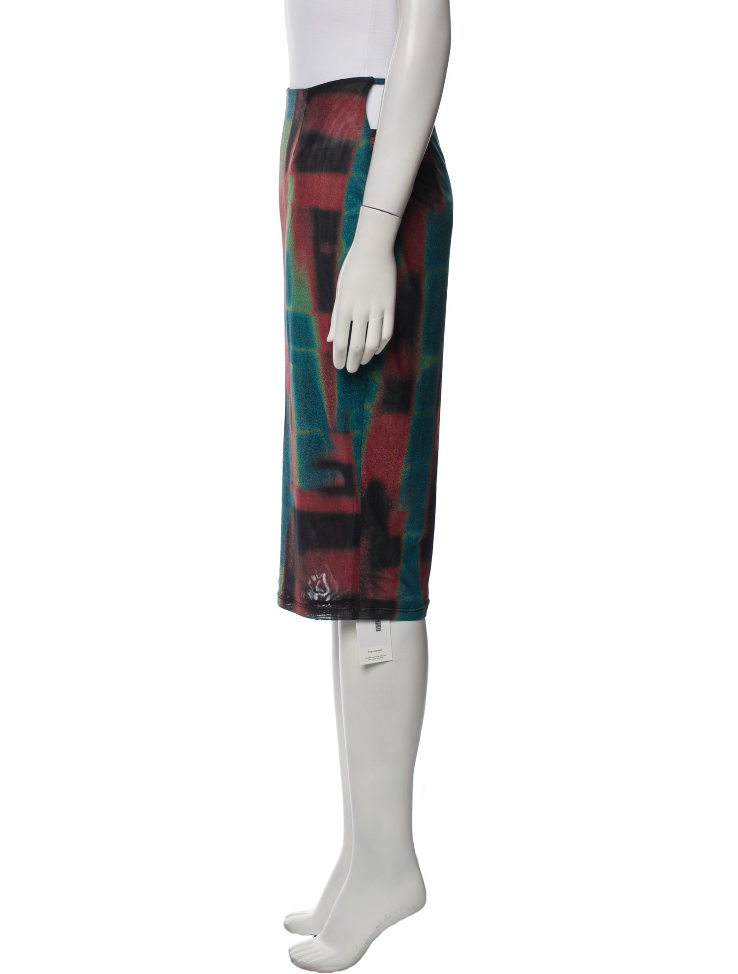 Miaou Tie-Dye Print Knee-Length Skirt