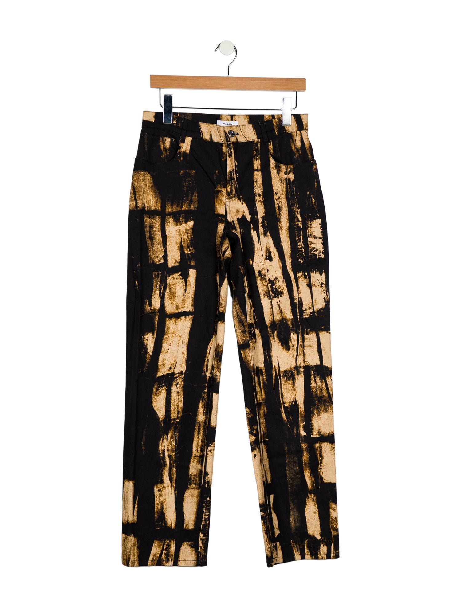 Miaou Mid-Rise Straight Leg Jeans