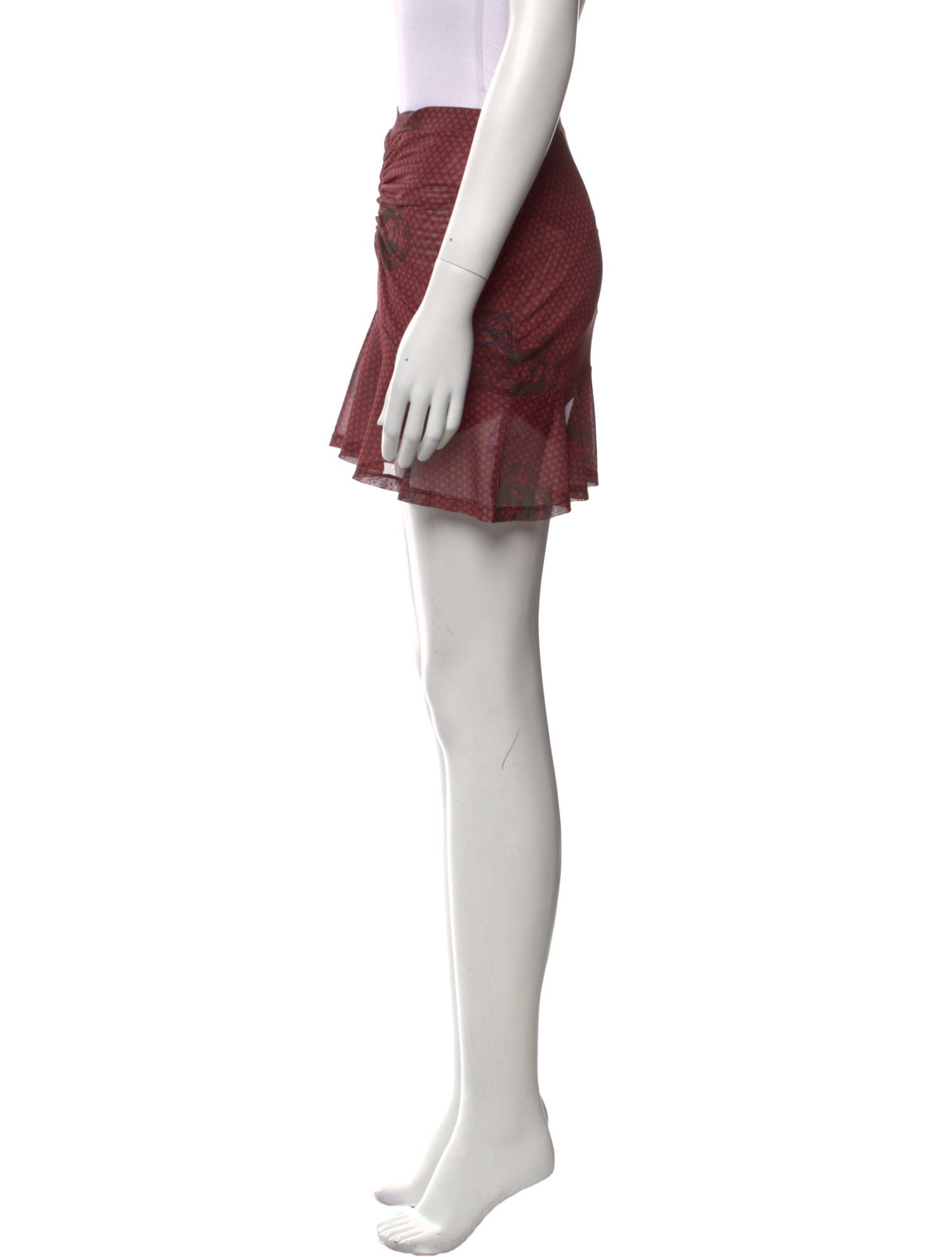 Miaou Ruffle Embellishment Mini Skirt w/ Tags