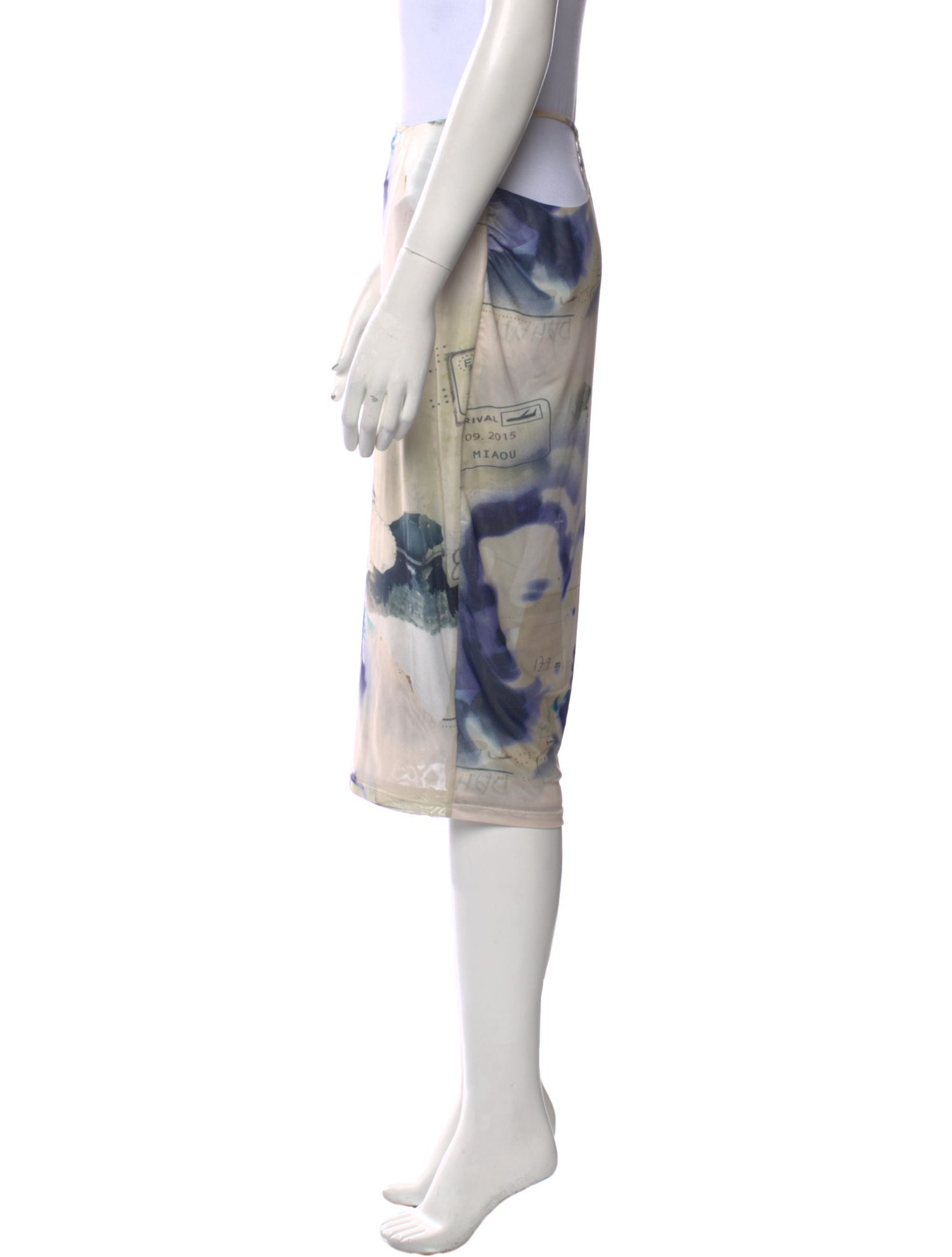 Miaou Tie-Dye Print Knee-Length Skirt w/ Tags