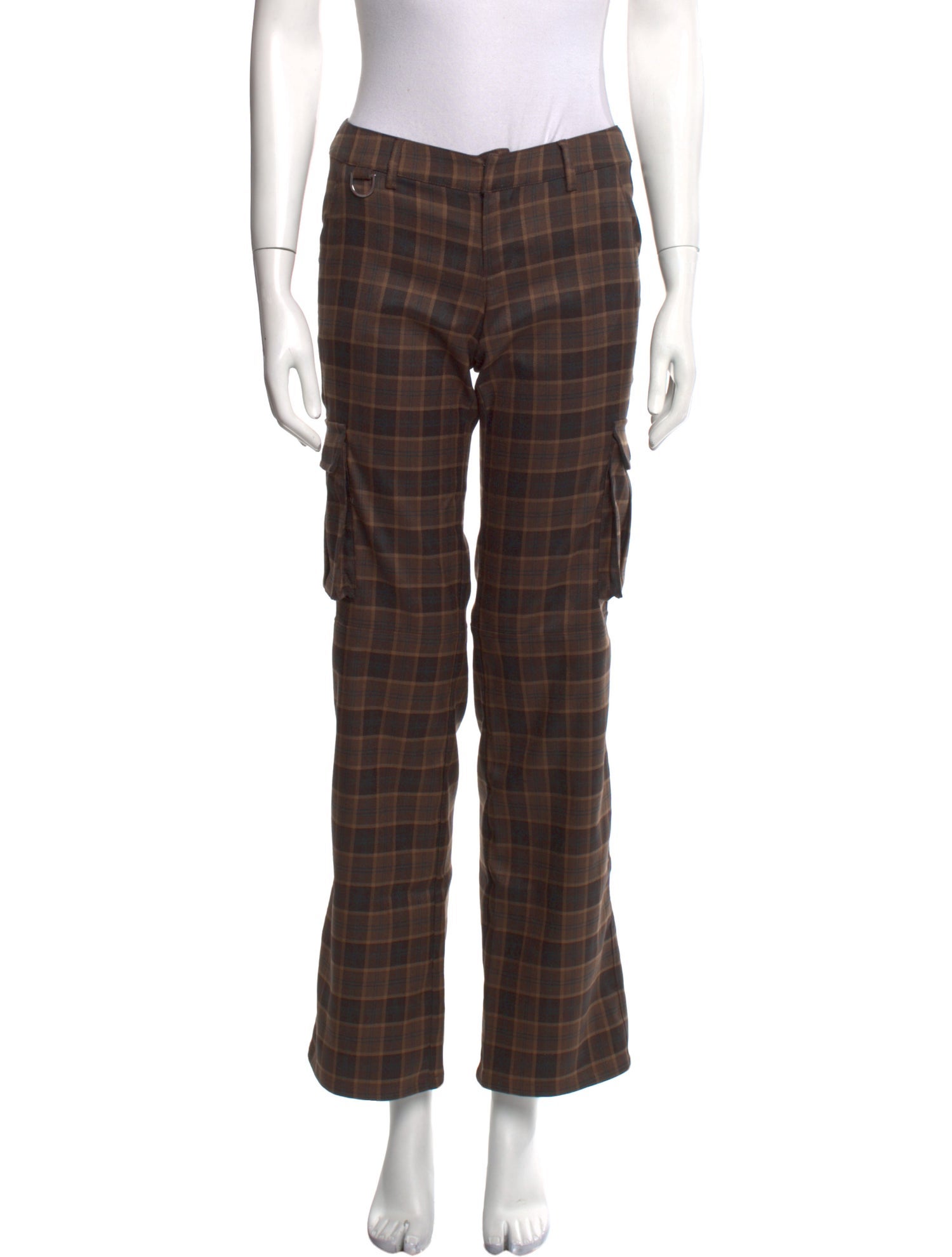 Miaou Plaid Print Wide Leg Pants w/ Tags