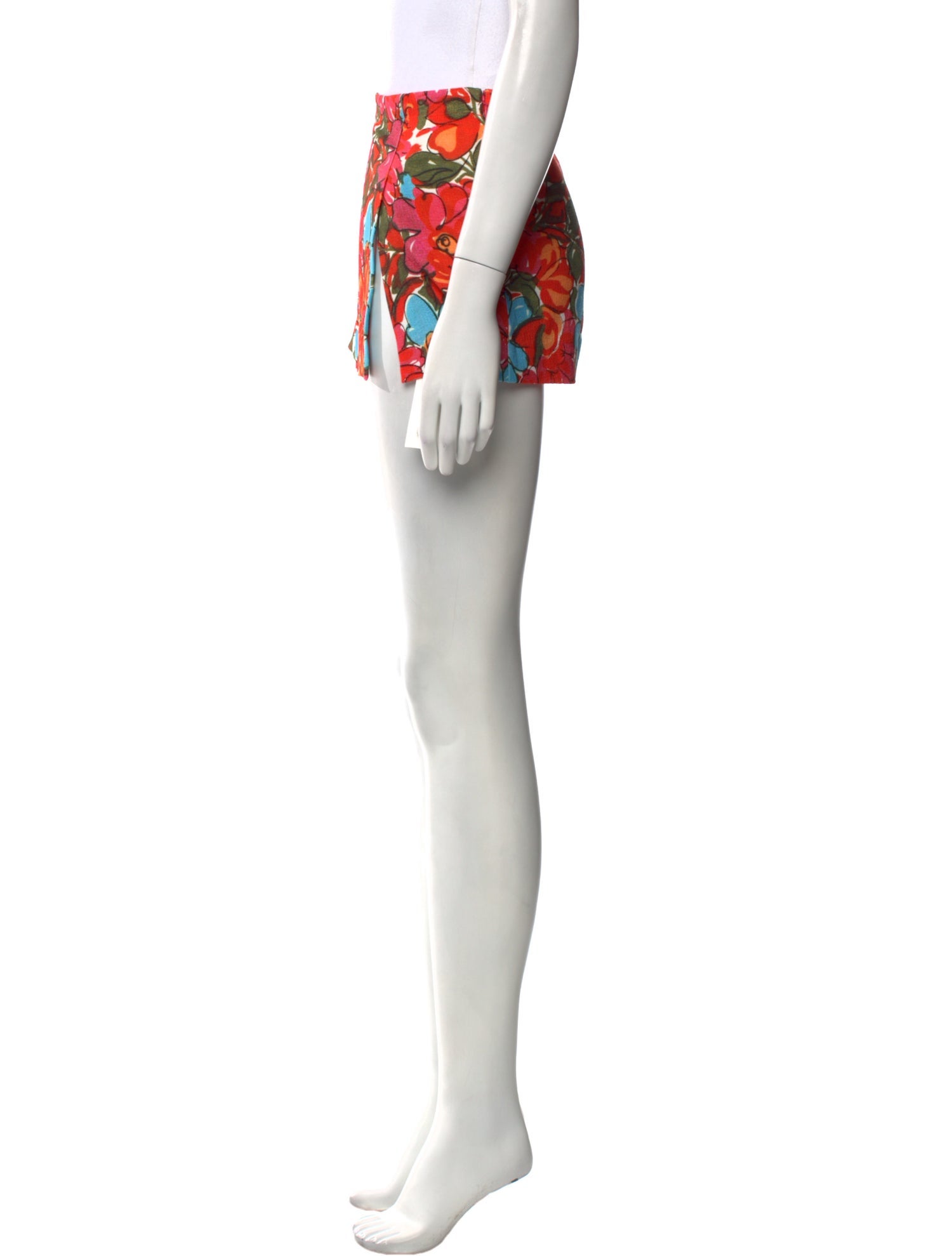 Miaou Floral Print Mini Skirt