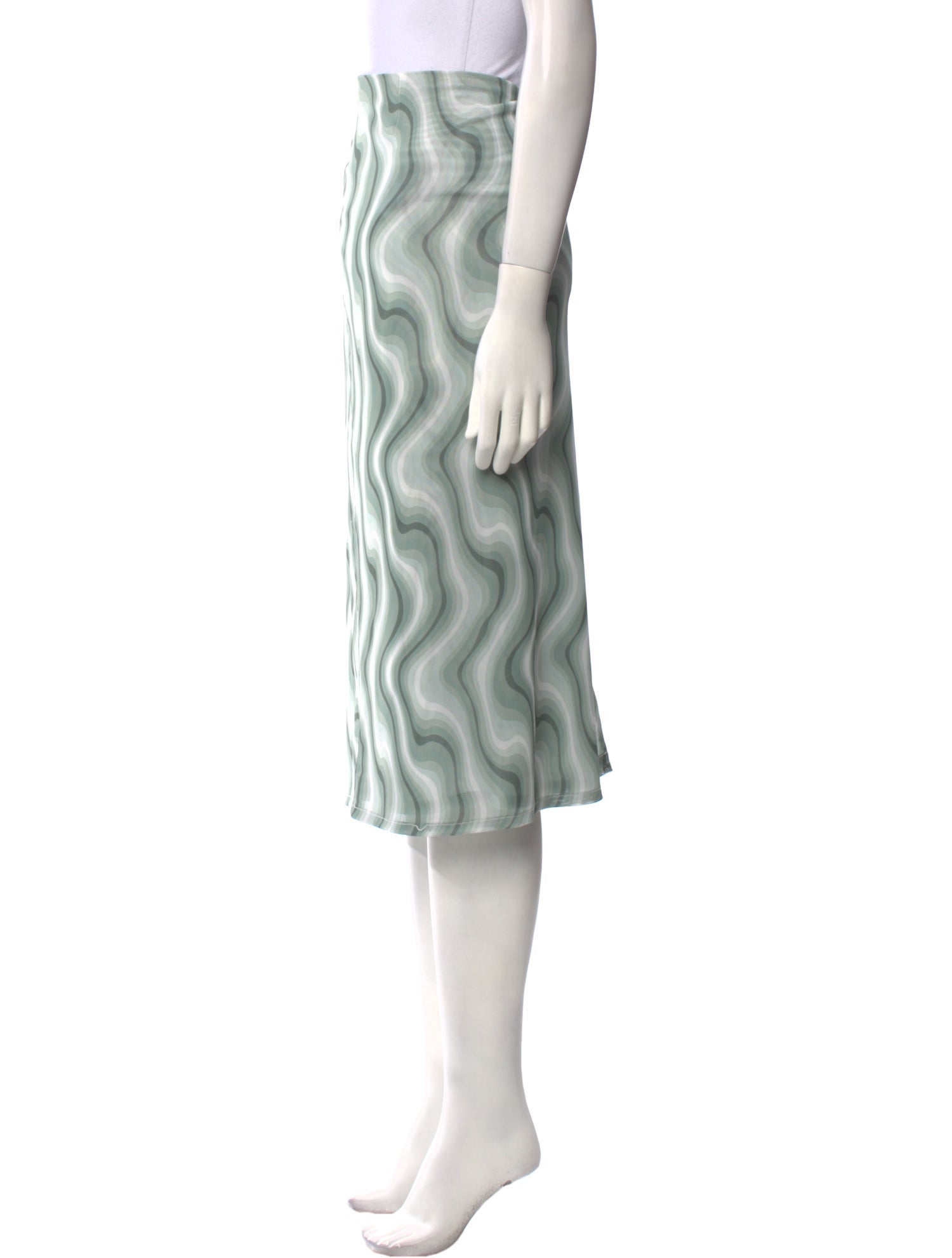 Miaou Printed Knee-Length Skirt