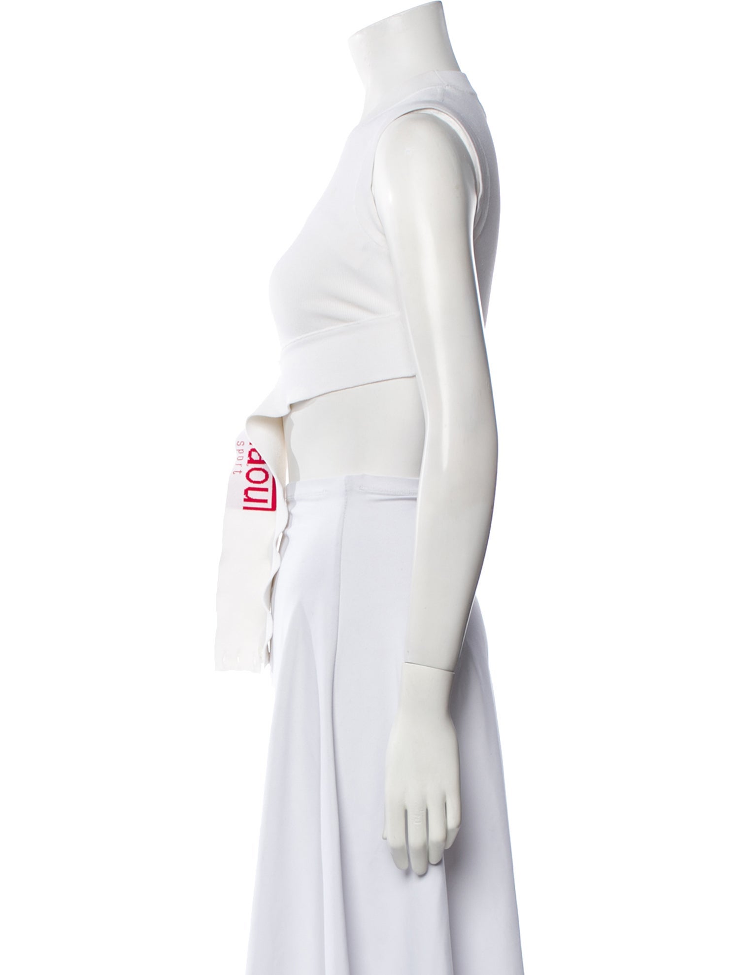 Miaou Crew Neck Sleeveless Crop Top