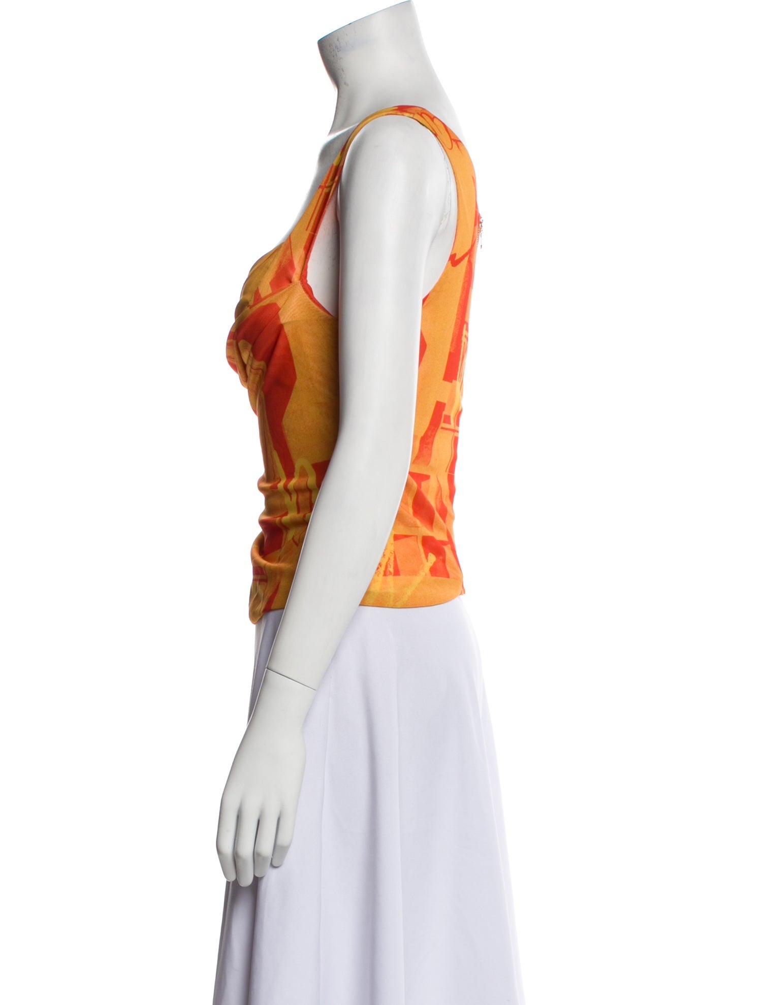 Miaou Printed Cowl Neck Top