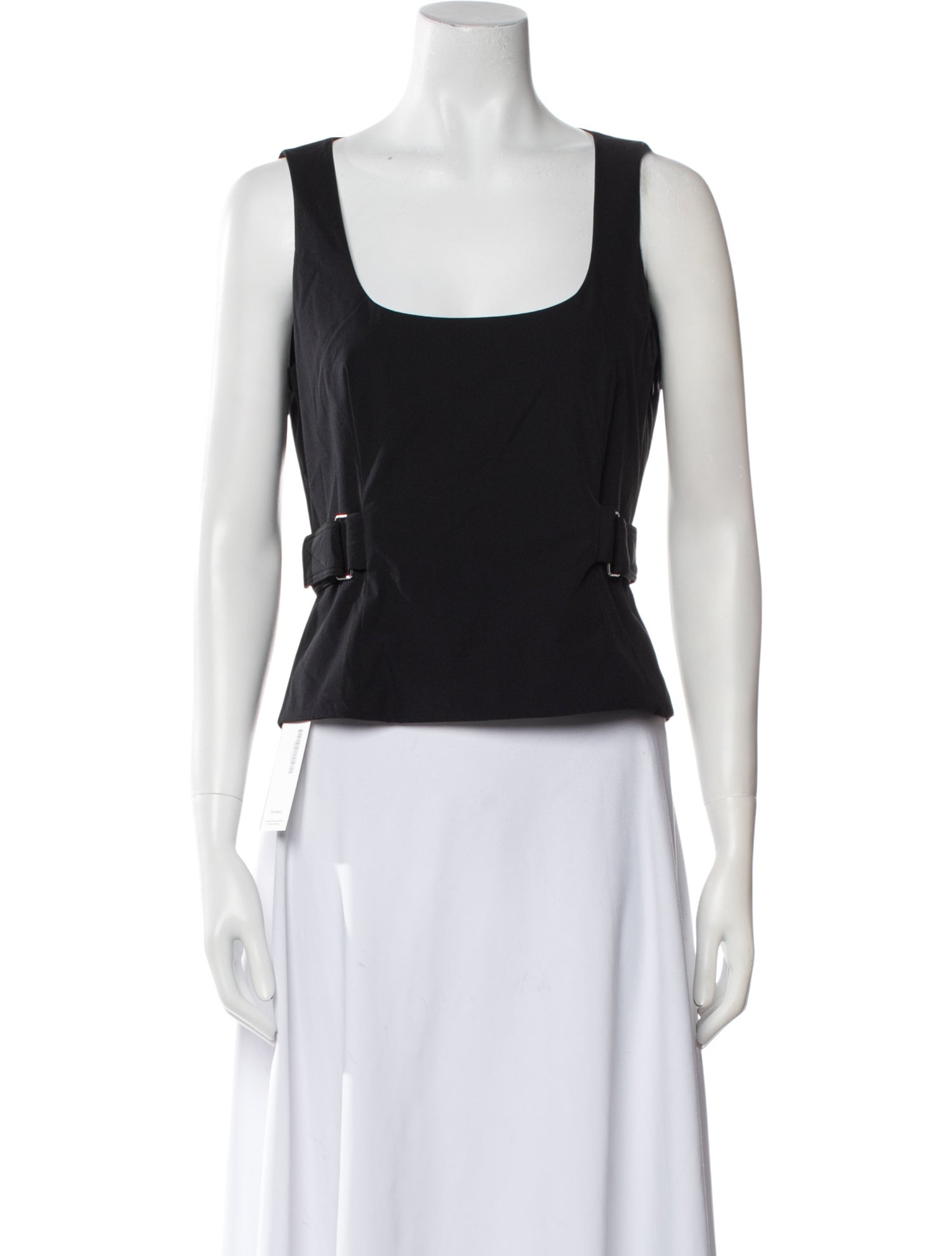 Miaou Nylon Square Neckline Crop Top