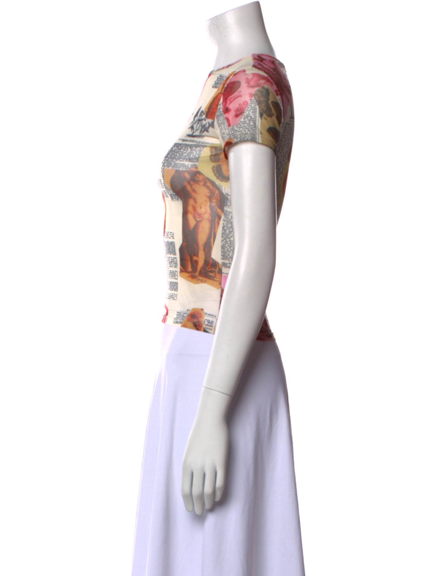 Miaou Printed Crew Neck T-Shirt