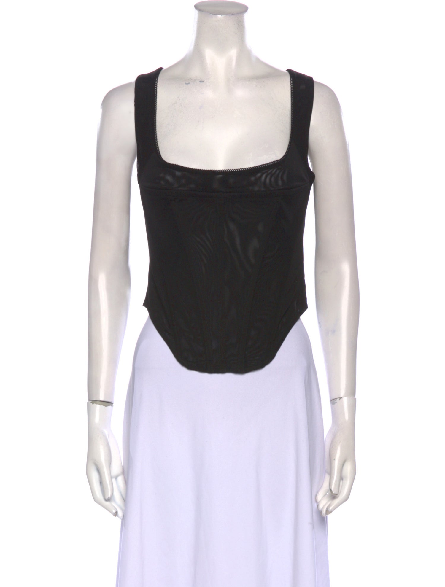 Miaou Square Neckline Sleeveless Crop Top w/ Tags