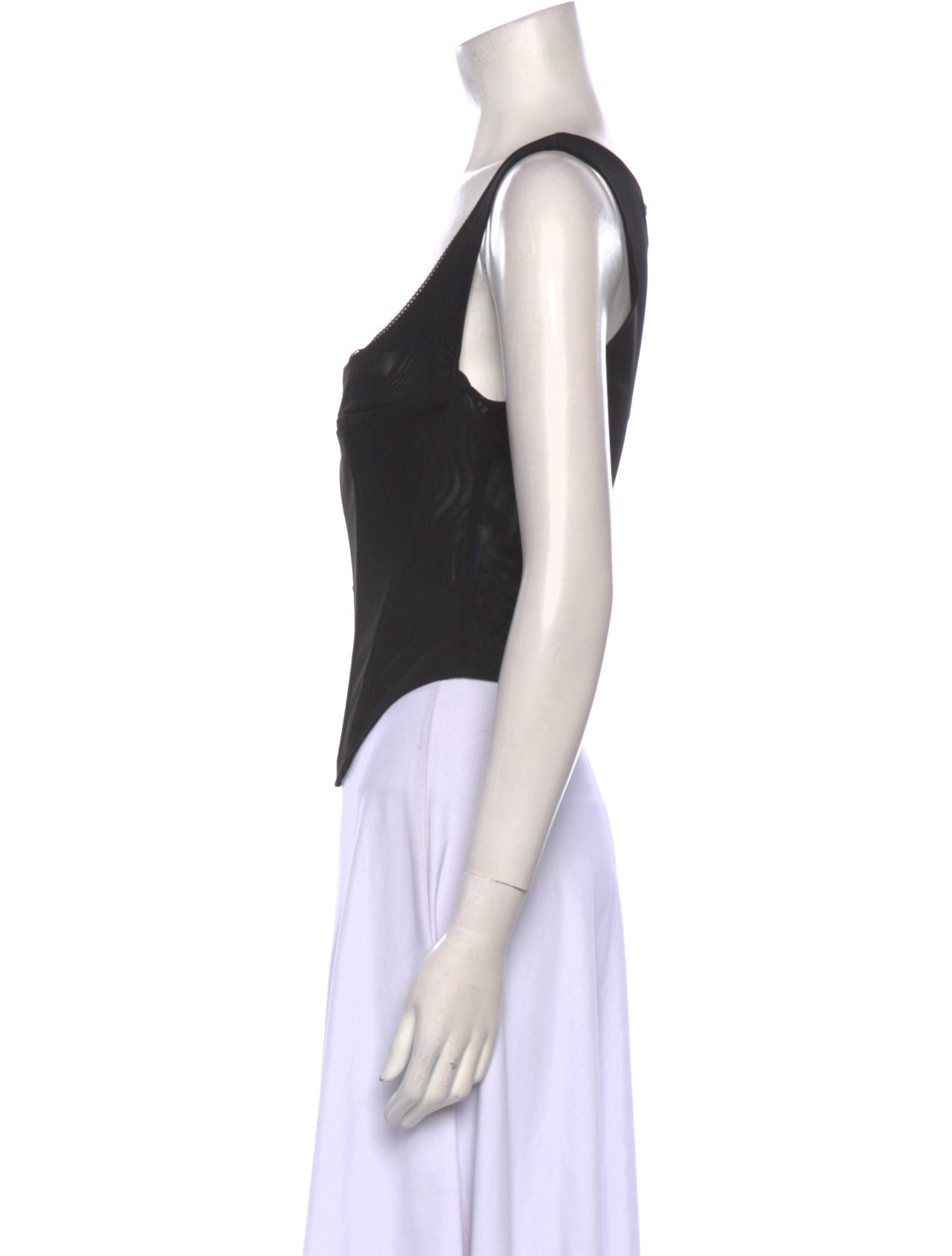 Miaou Square Neckline Sleeveless Crop Top w/ Tags