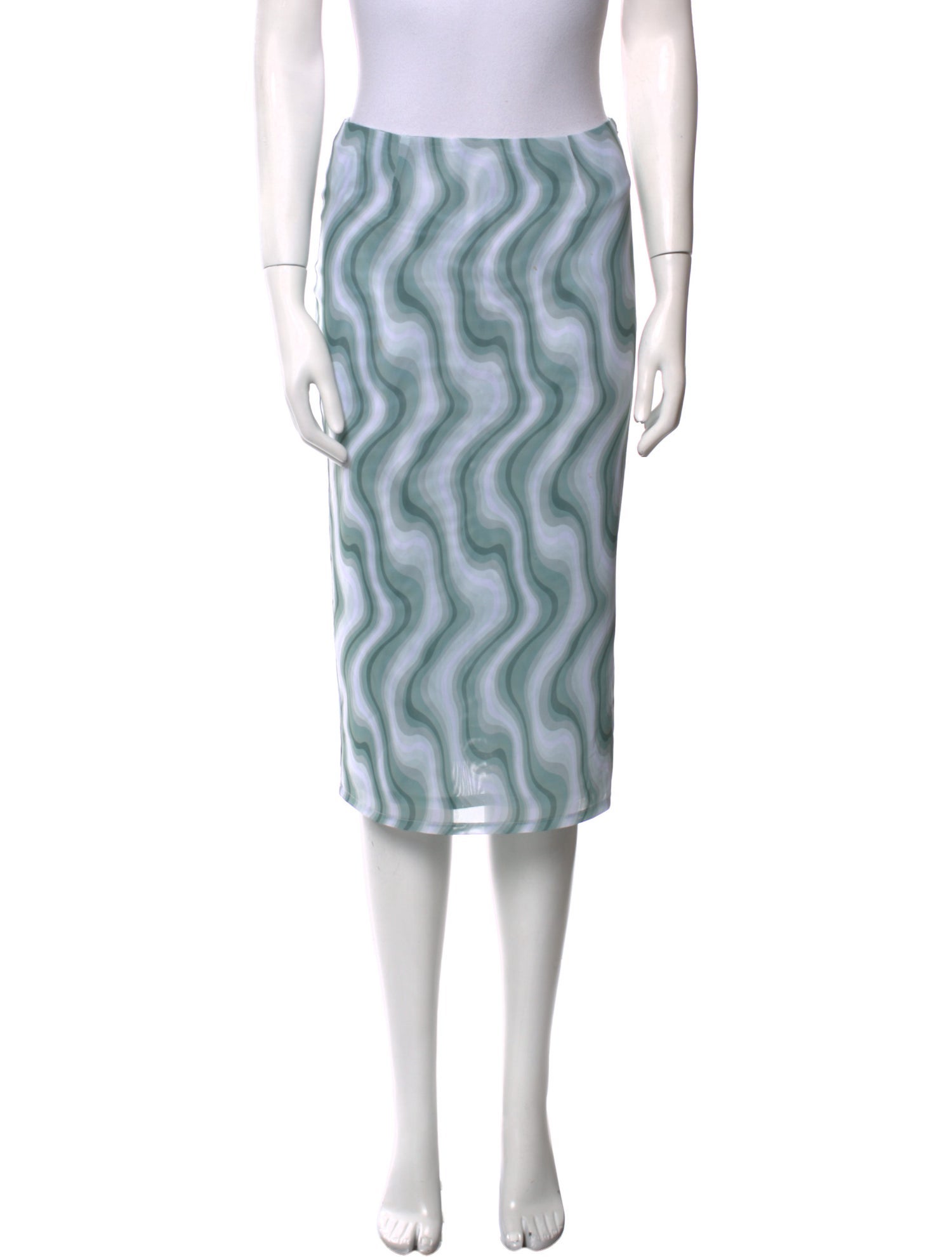 Miaou Printed Knee-Length Skirt