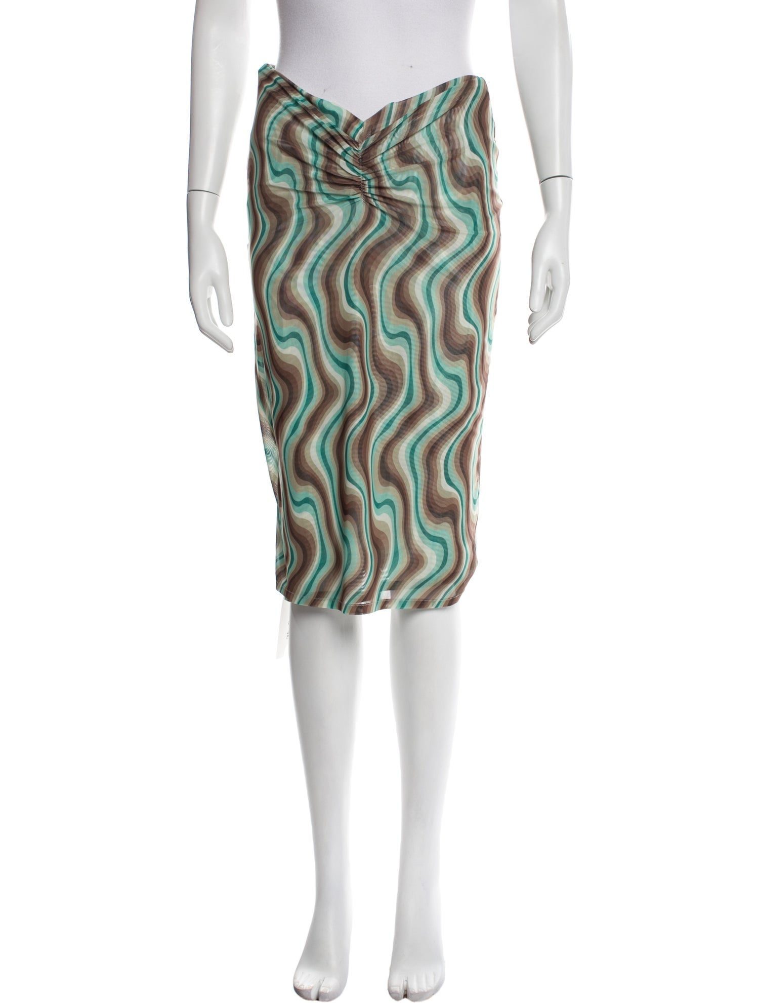 Miaou Printed Knee-Length Skirt