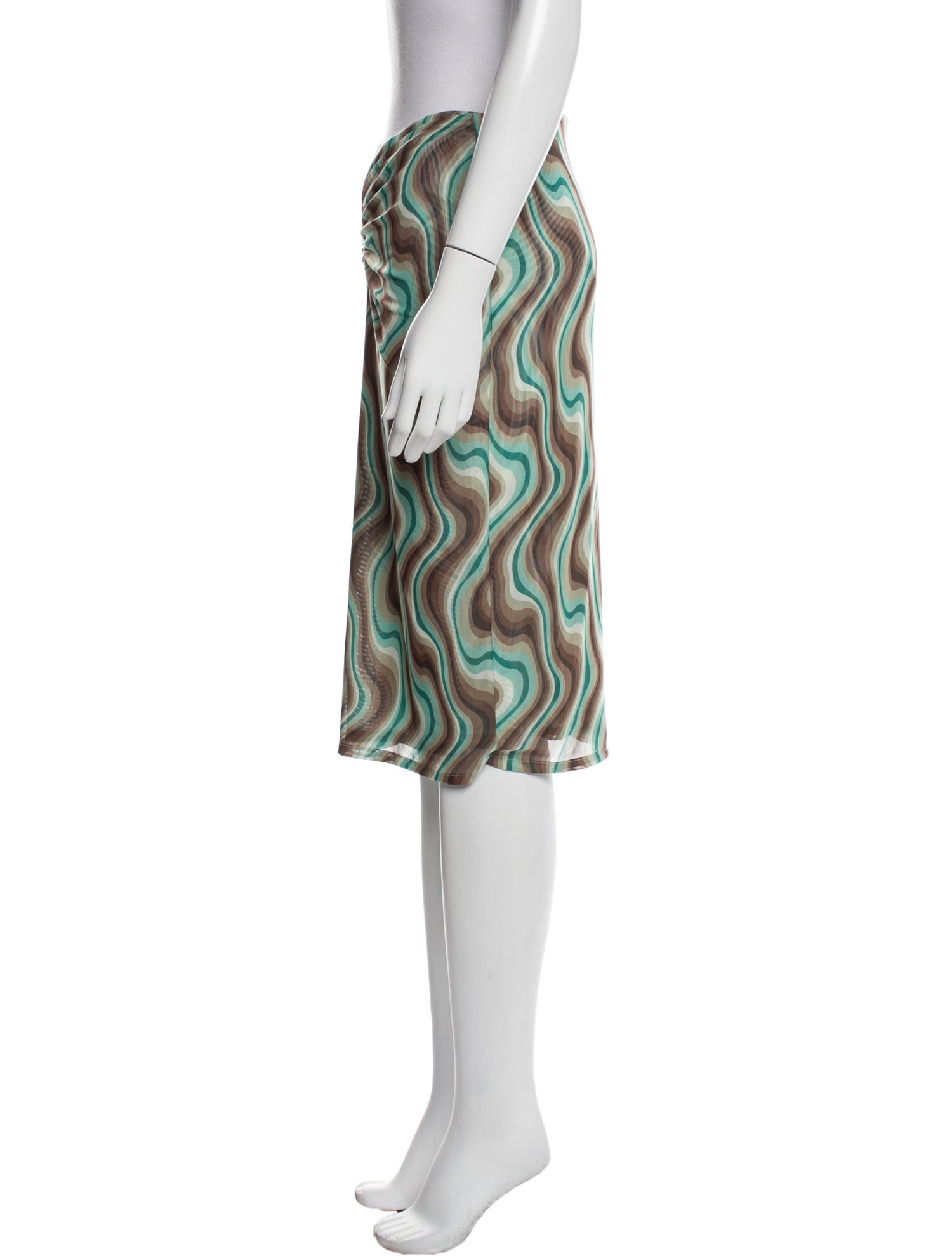 Miaou Printed Knee-Length Skirt