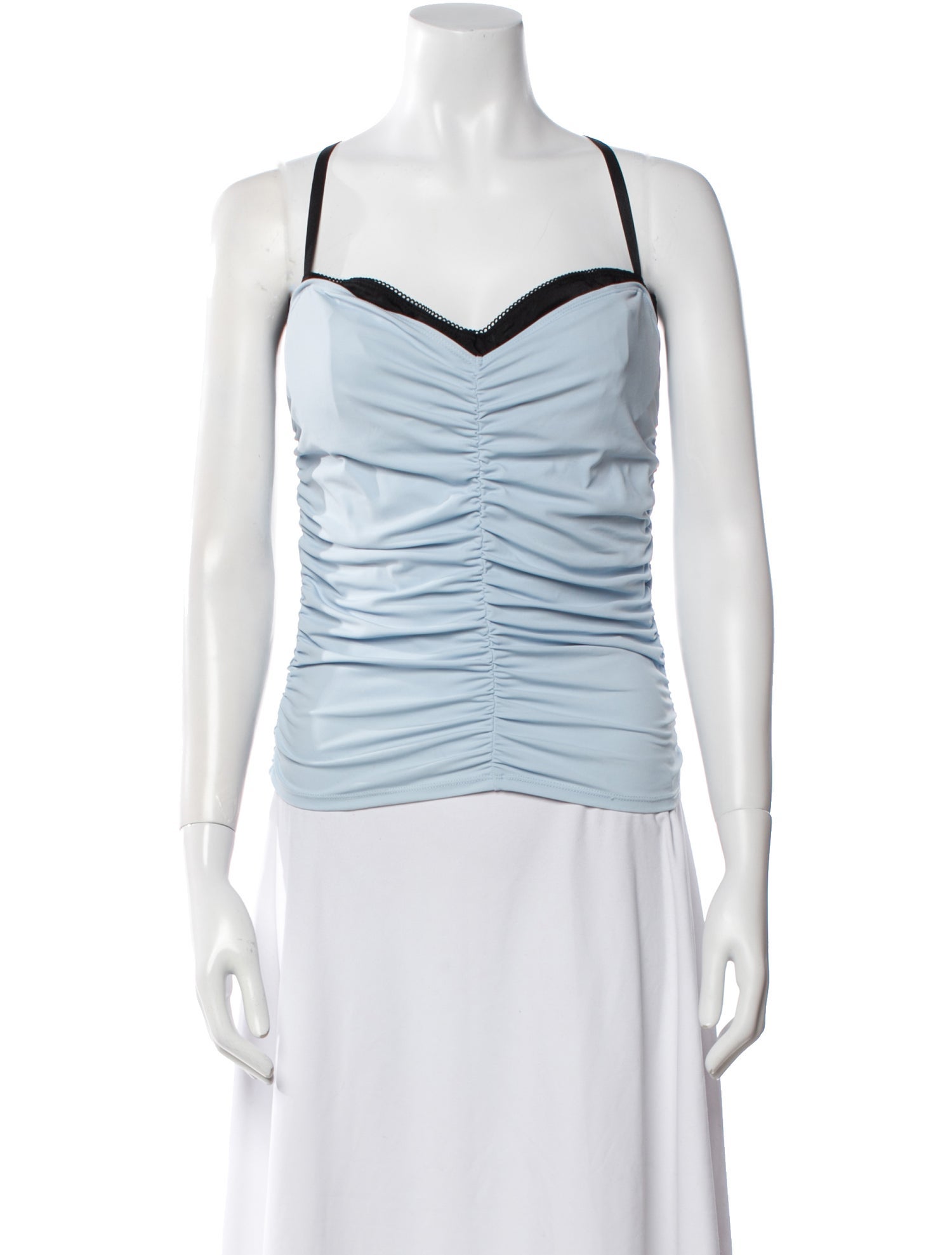 Miaou Colorblock Pattern V-Neck Top w/ Tags