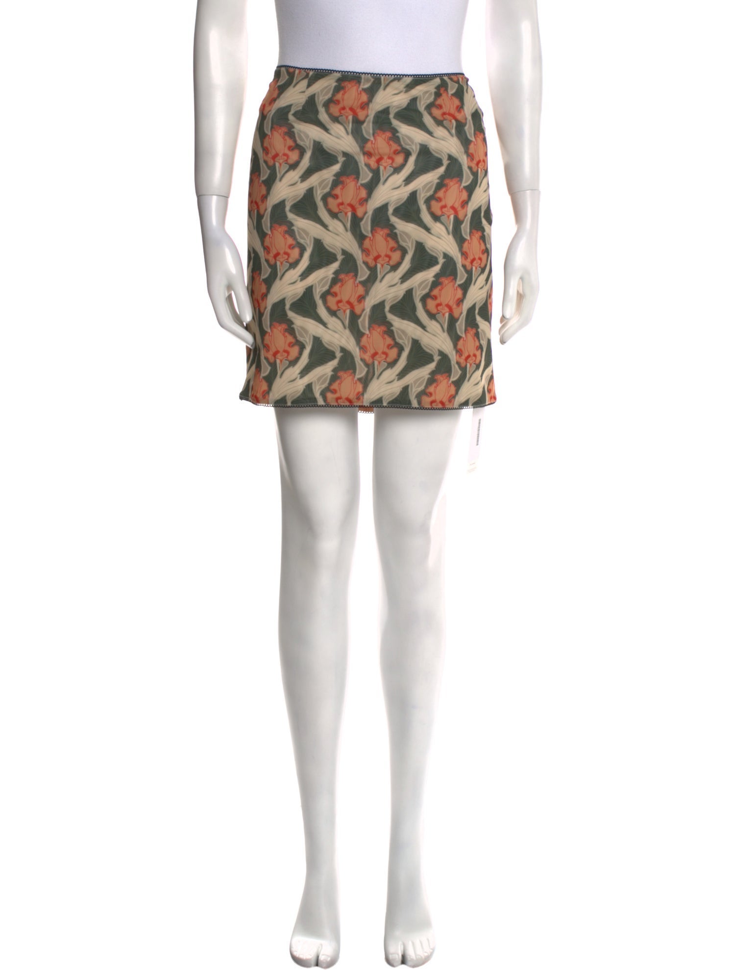 Miaou Floral Print Mini Skirt