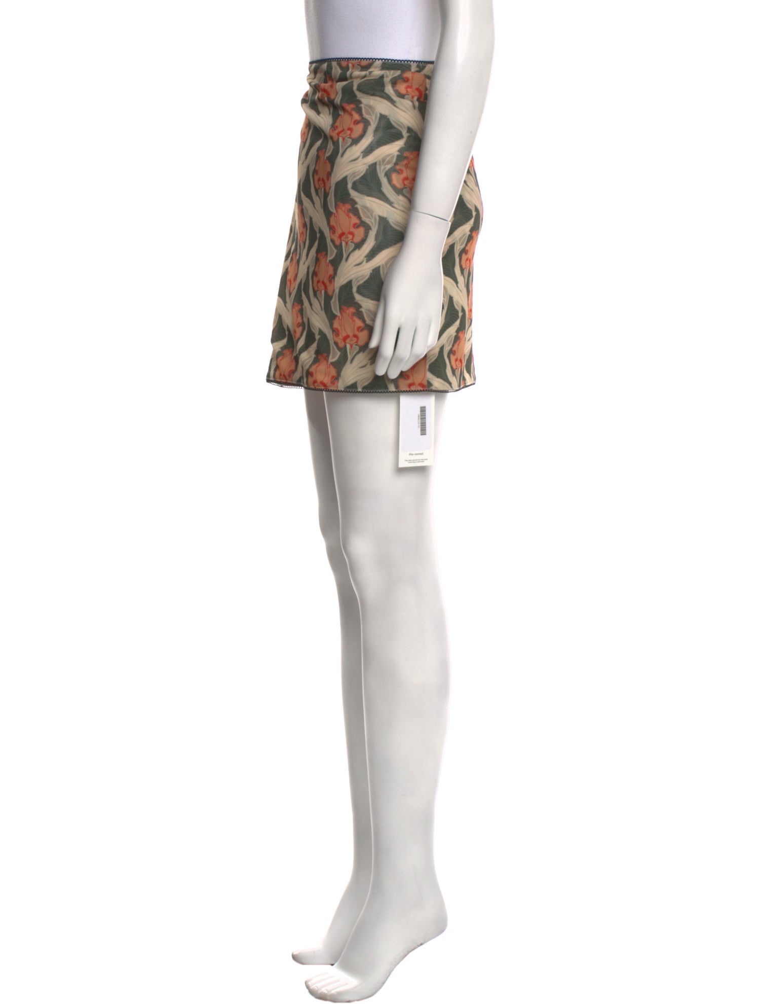 Miaou Floral Print Mini Skirt