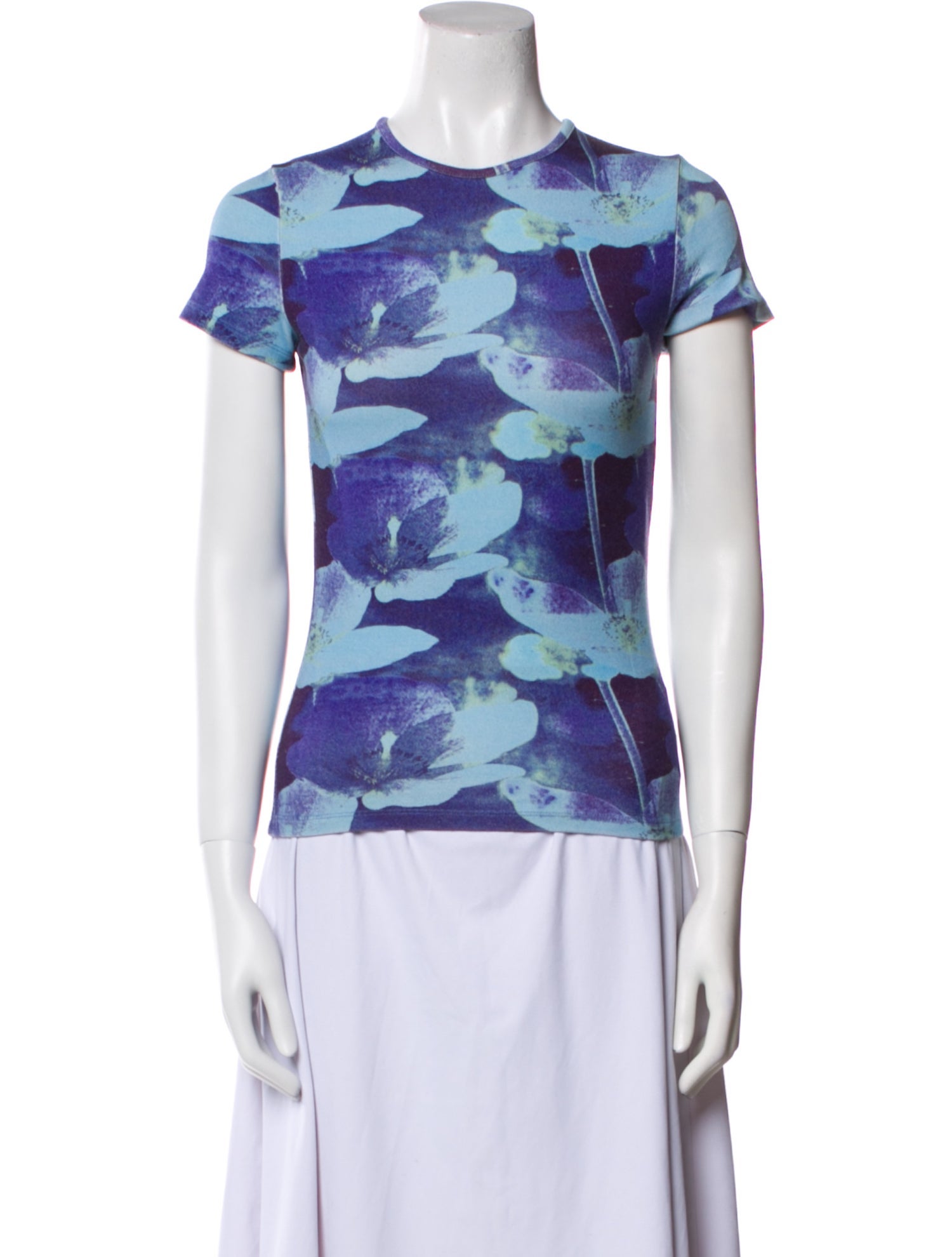 Miaou Floral Print Crew Neck T-Shirt