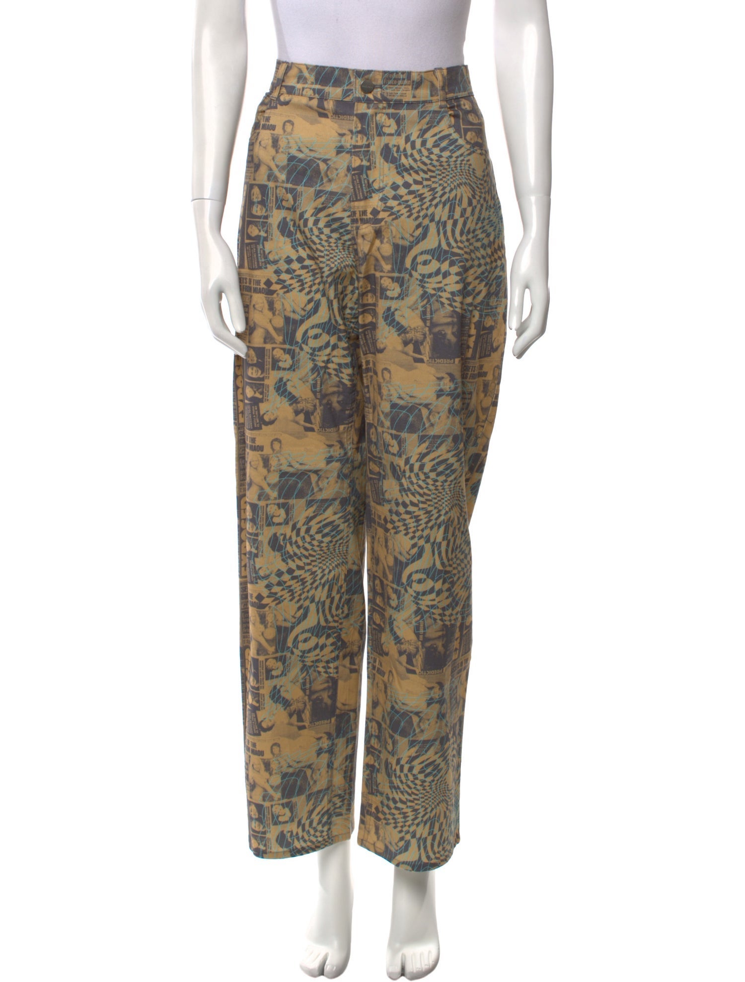 Miaou Printed Wide Leg Pants