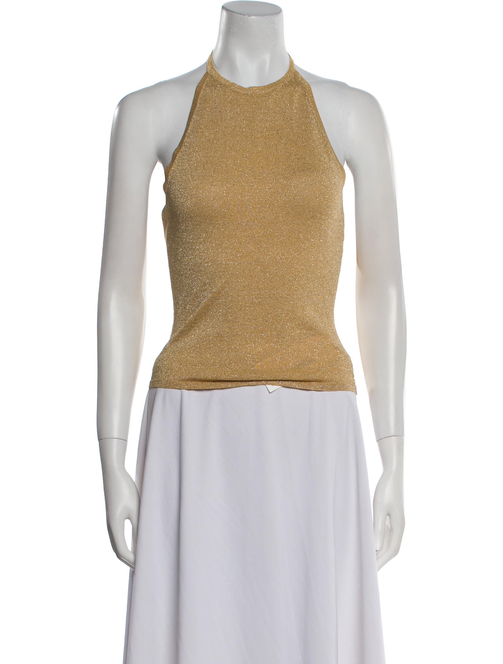 Miaou Halterneck Sleeveless Crop Top