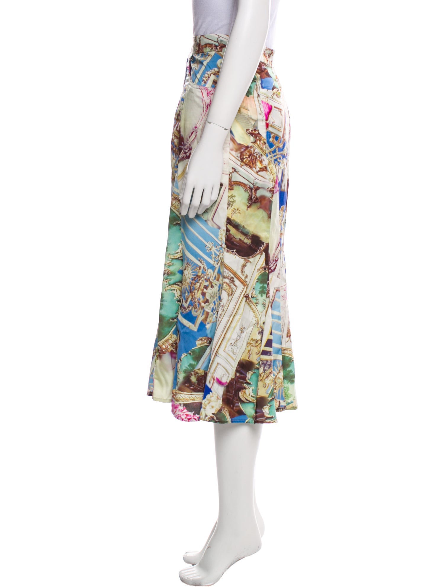 Miaou Printed Midi Length Skirt