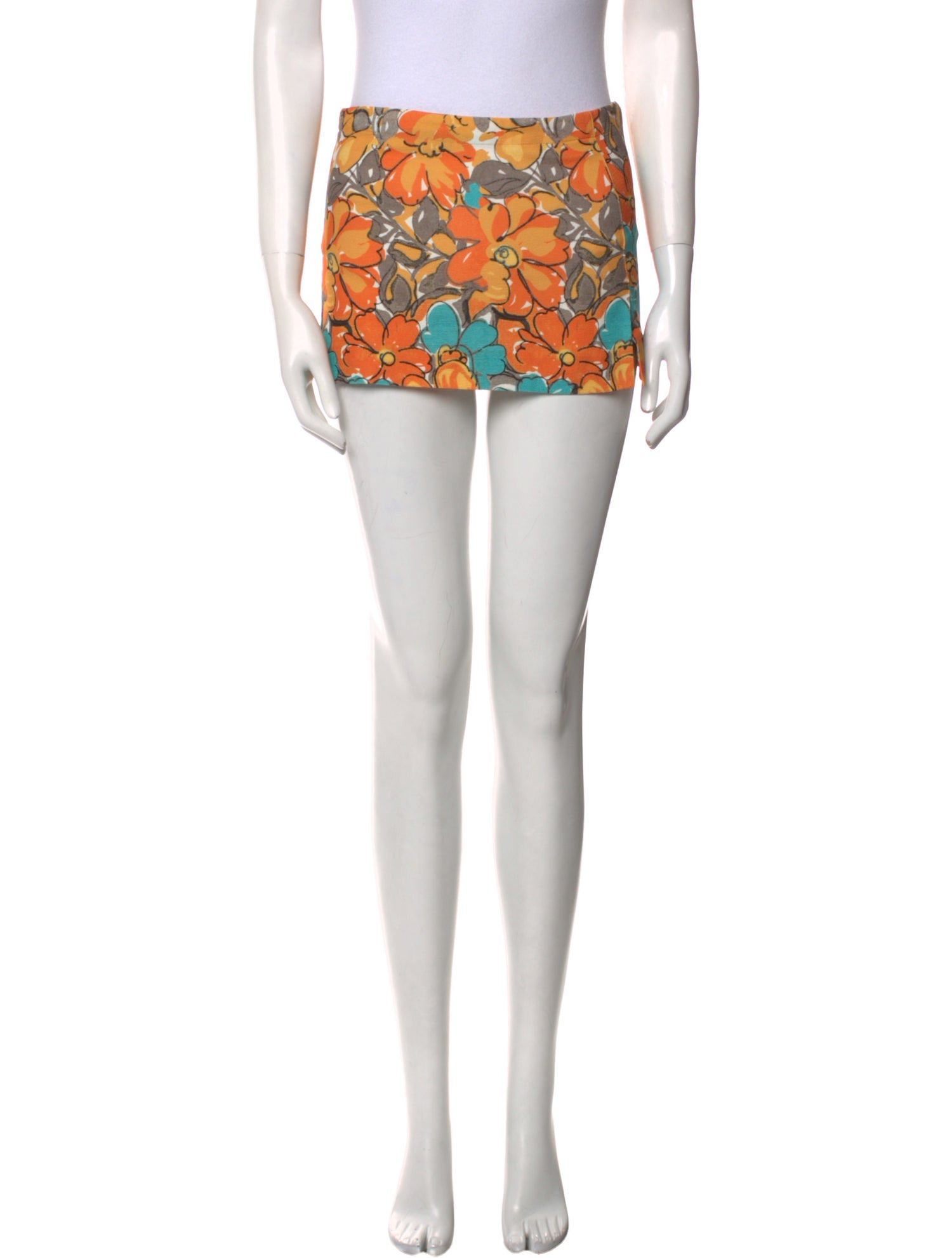 Miaou Printed Mini Skirt