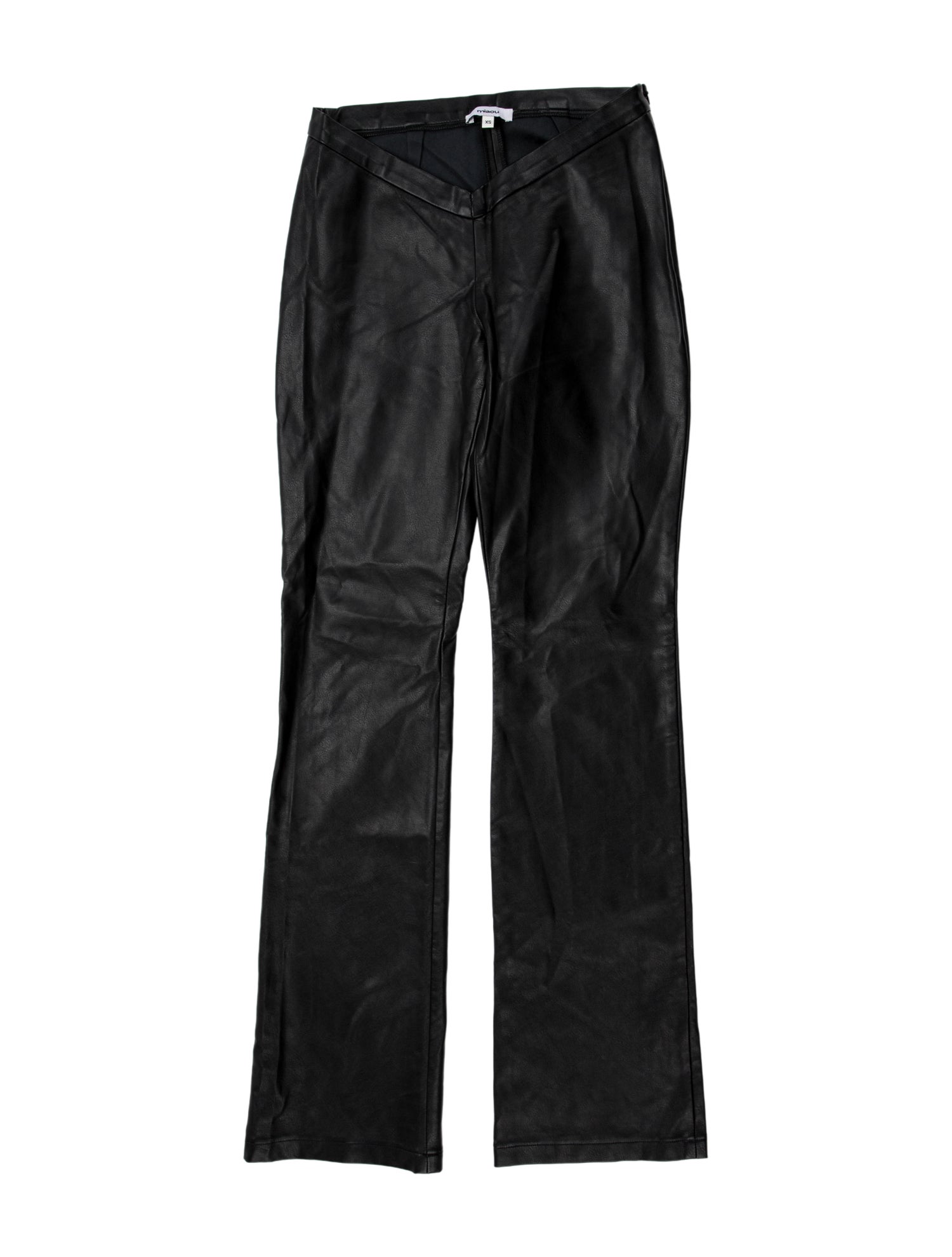 Miaou Leather Straight Leg Pants