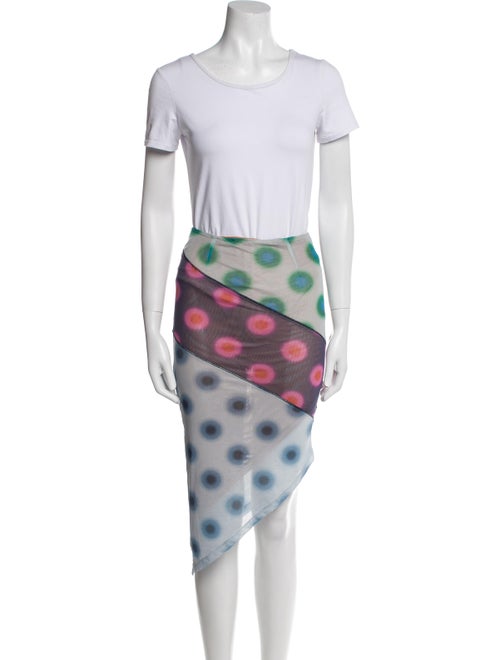 Miaou Silk Polka Dot Print Skirt Set