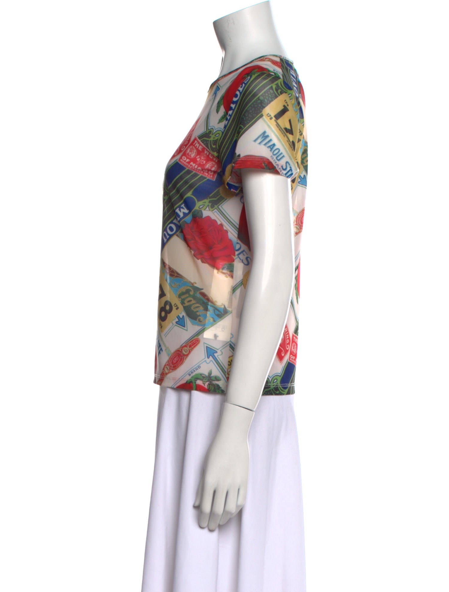 Miaou Printed Crew Neck T-Shirt