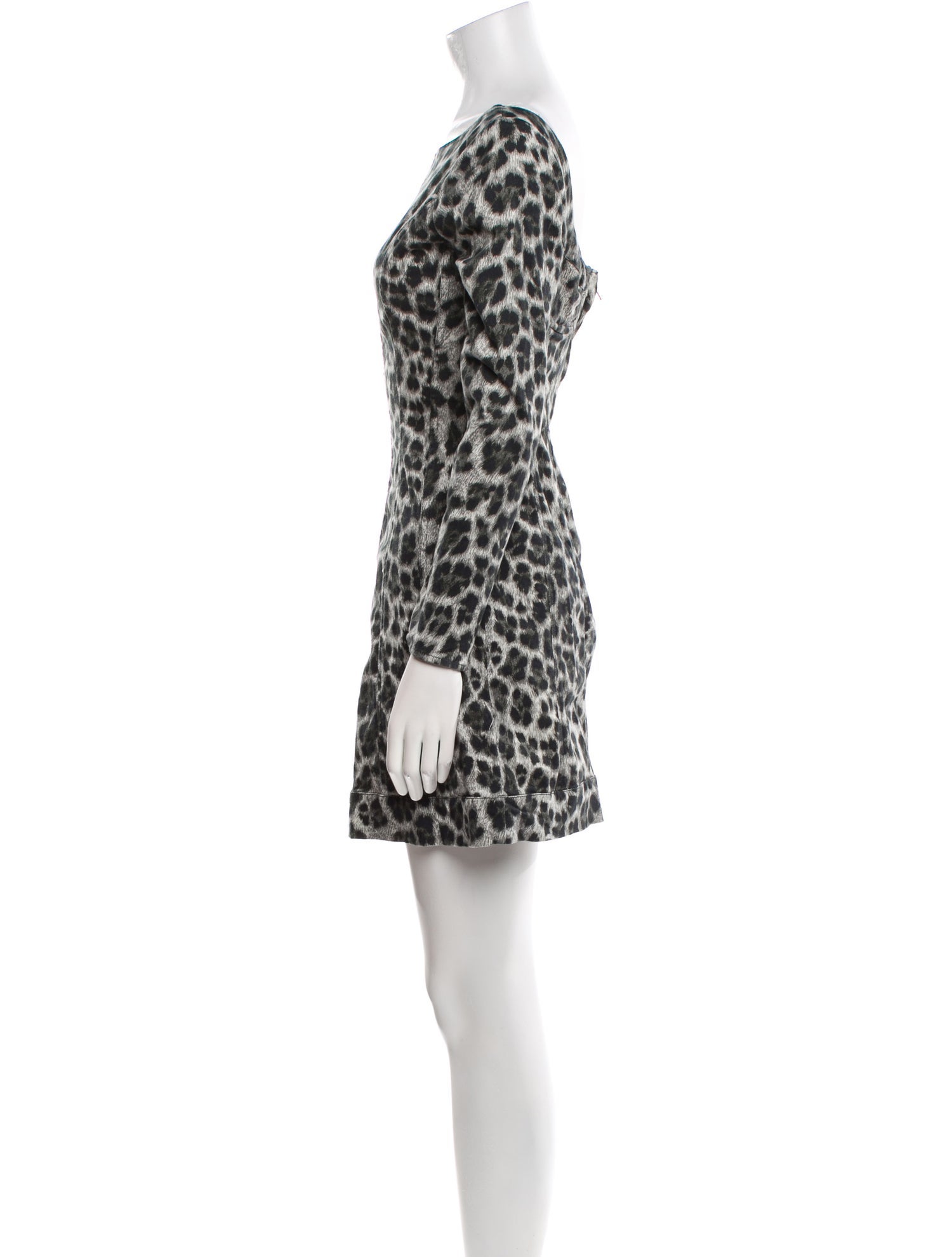 Miaou Animal Print Mini Dress