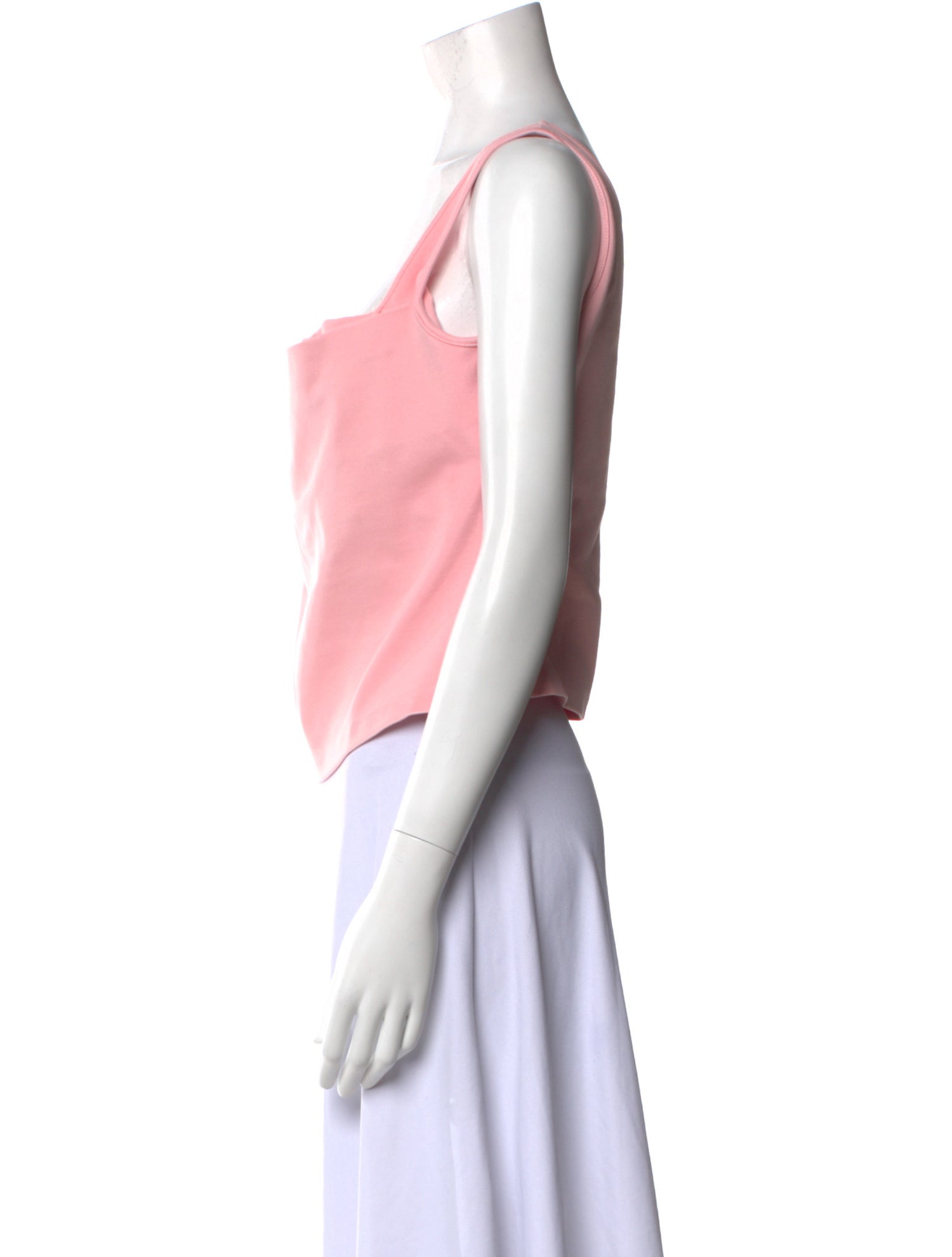 Miaou Square Neckline Sleeveless Crop Top