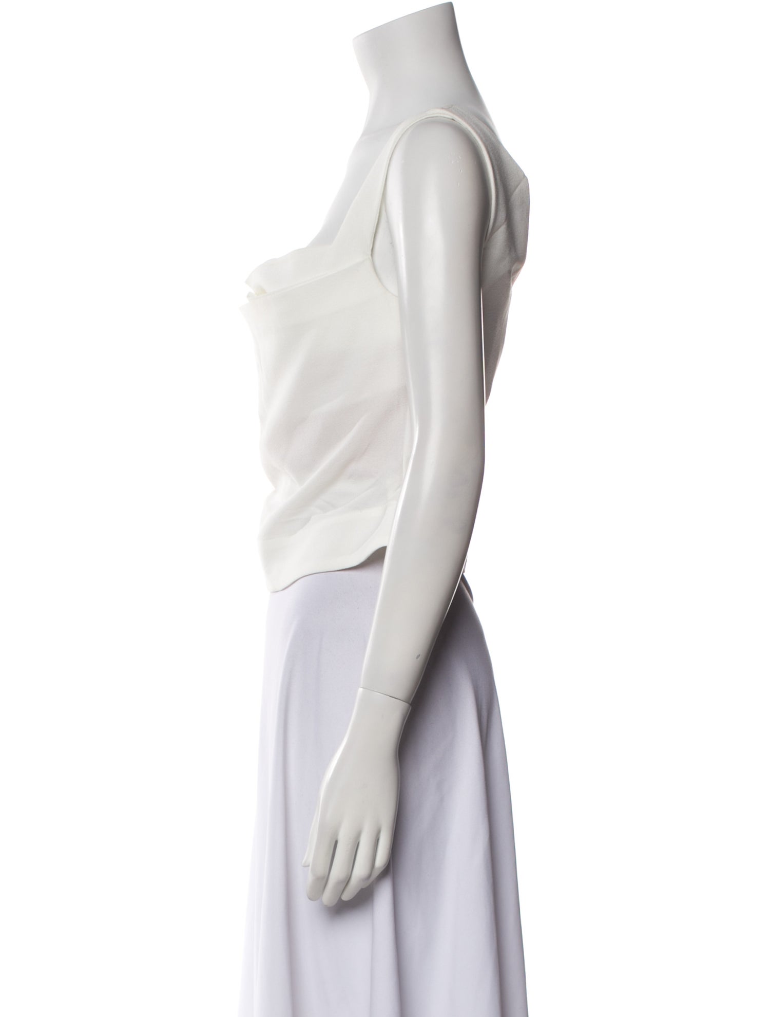 Miaou Square Neckline Sleeveless Crop Top