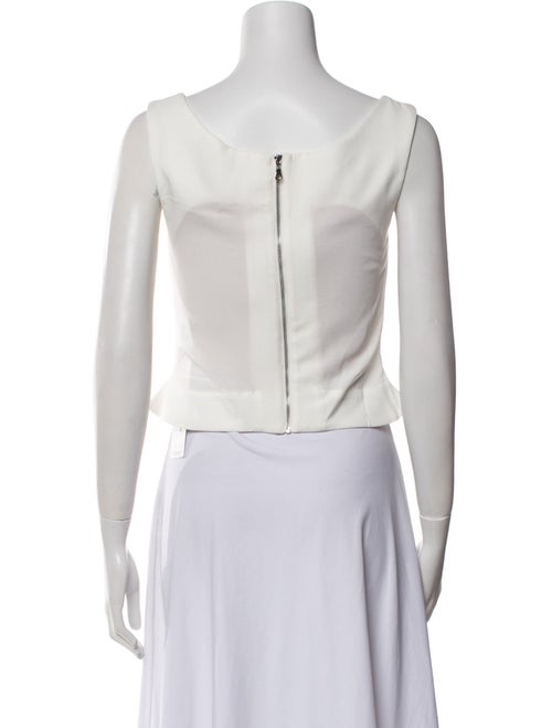 Miaou Square Neckline Sleeveless Crop Top