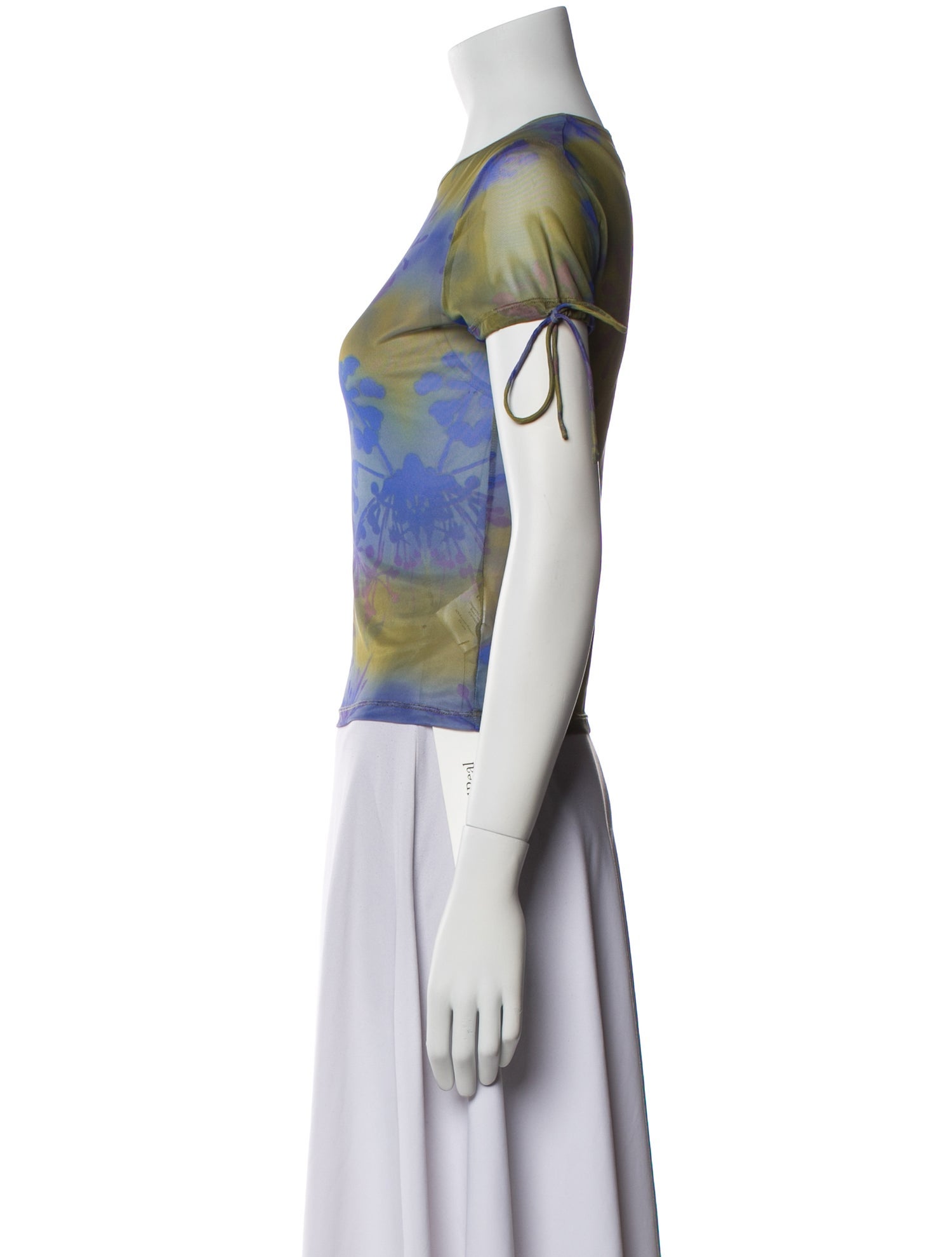 Miaou Tie-Dye Print Crew Neck T-Shirt