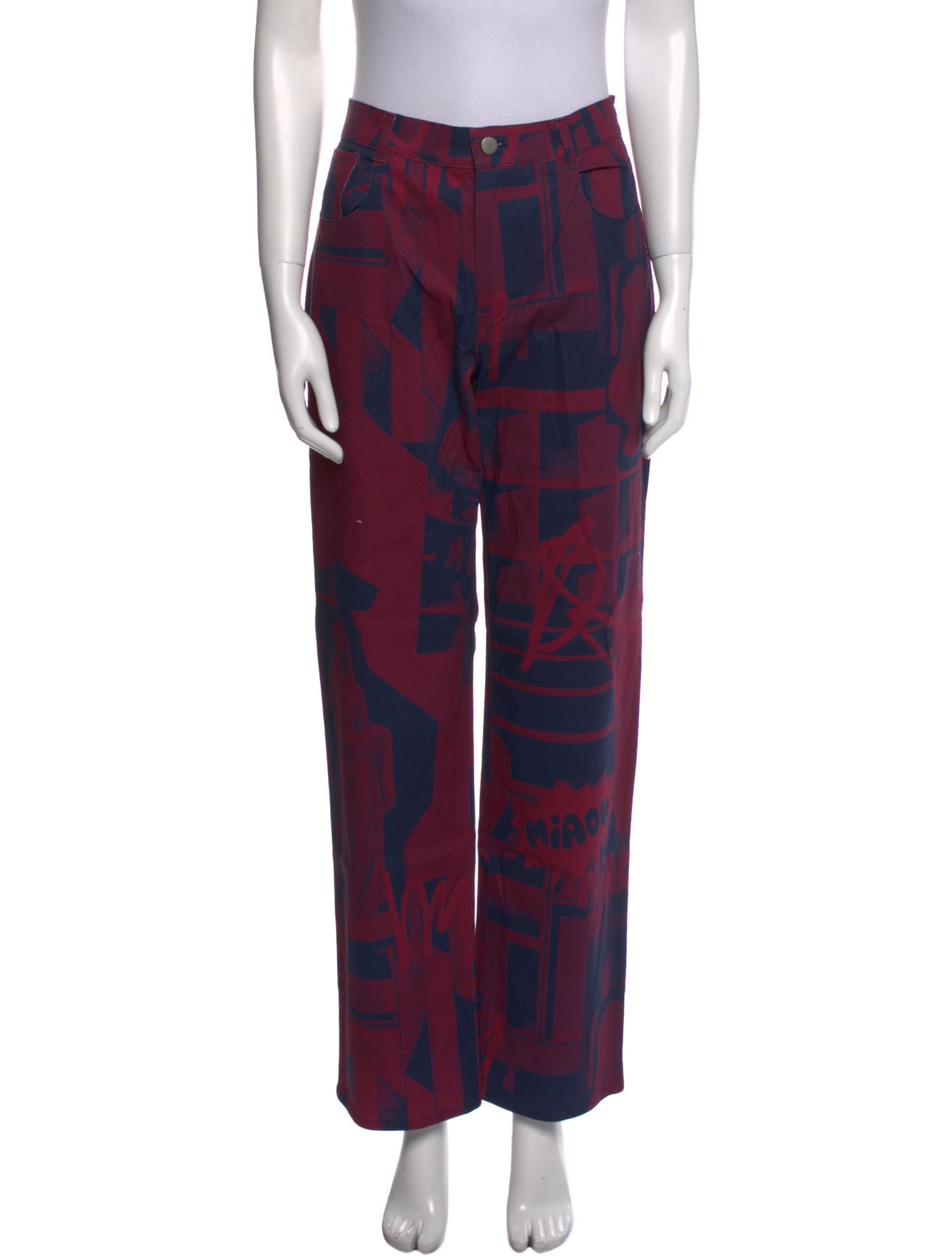 Miaou Printed Wide Leg Pants