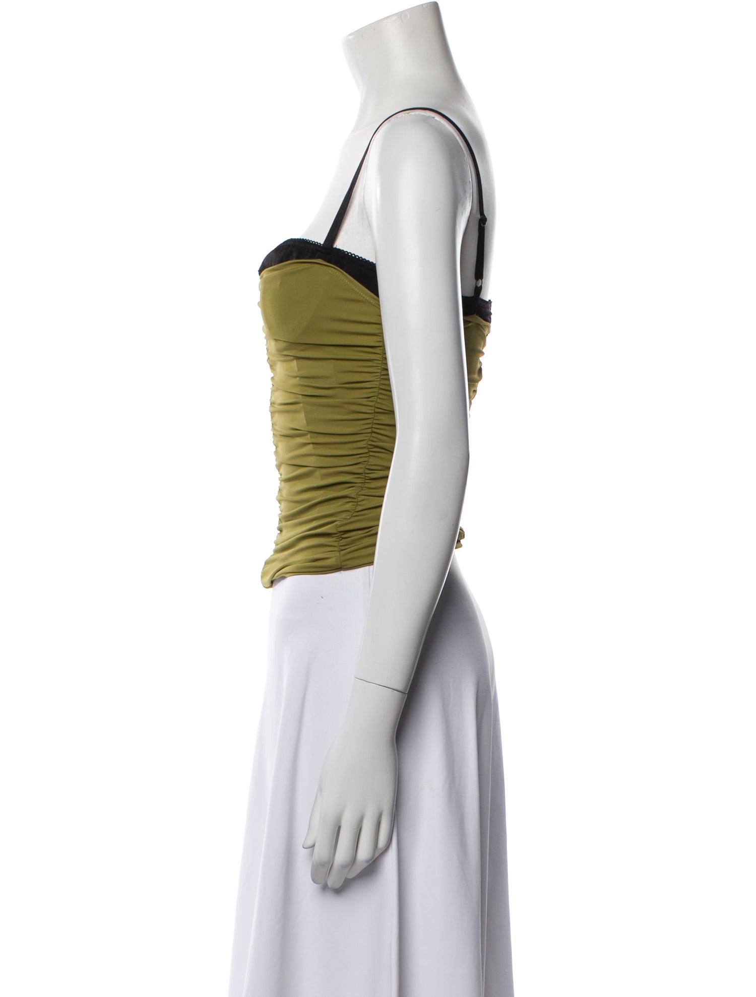 Miaou Square Neckline Sleeveless Crop Top