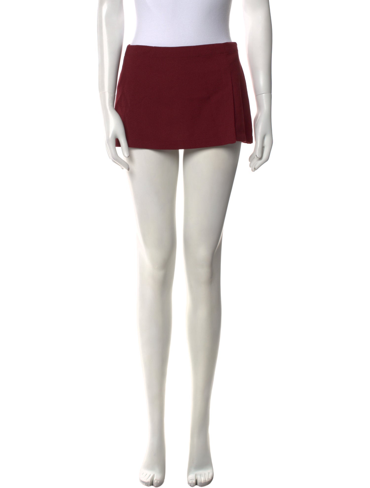 Miaou Pleated Accents Mini Skirt