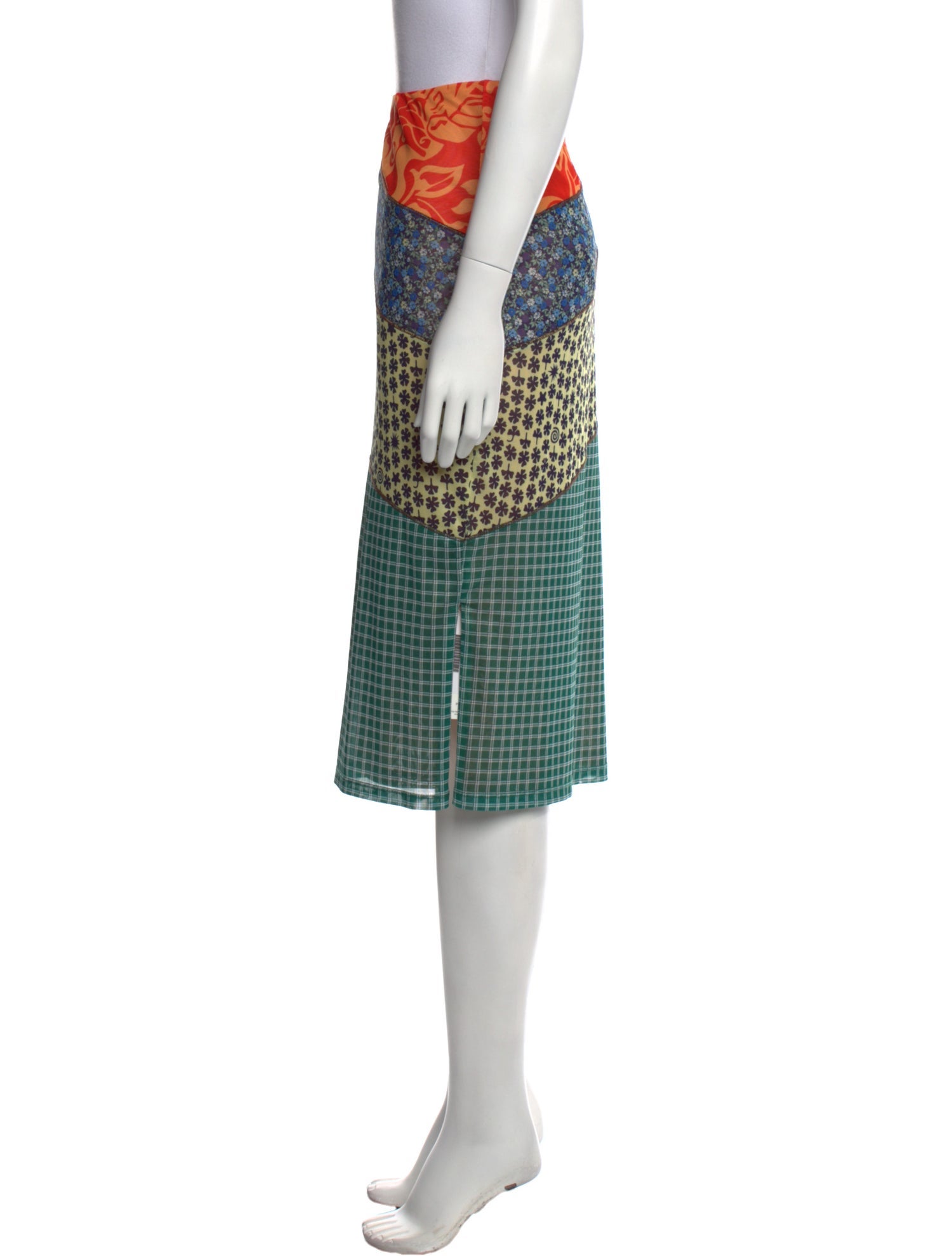 Miaou Printed Knee-Length Skirt