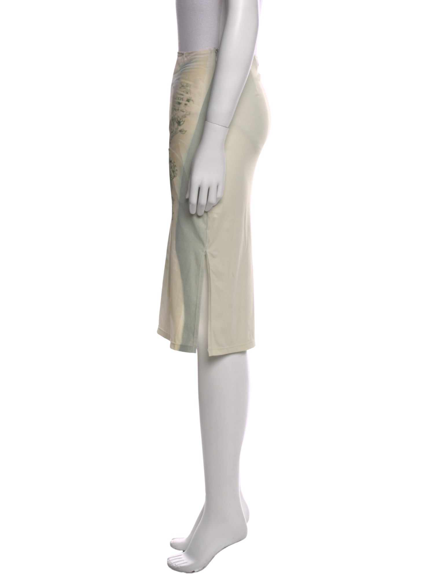 Miaou Nylon Knee-Length Skirt