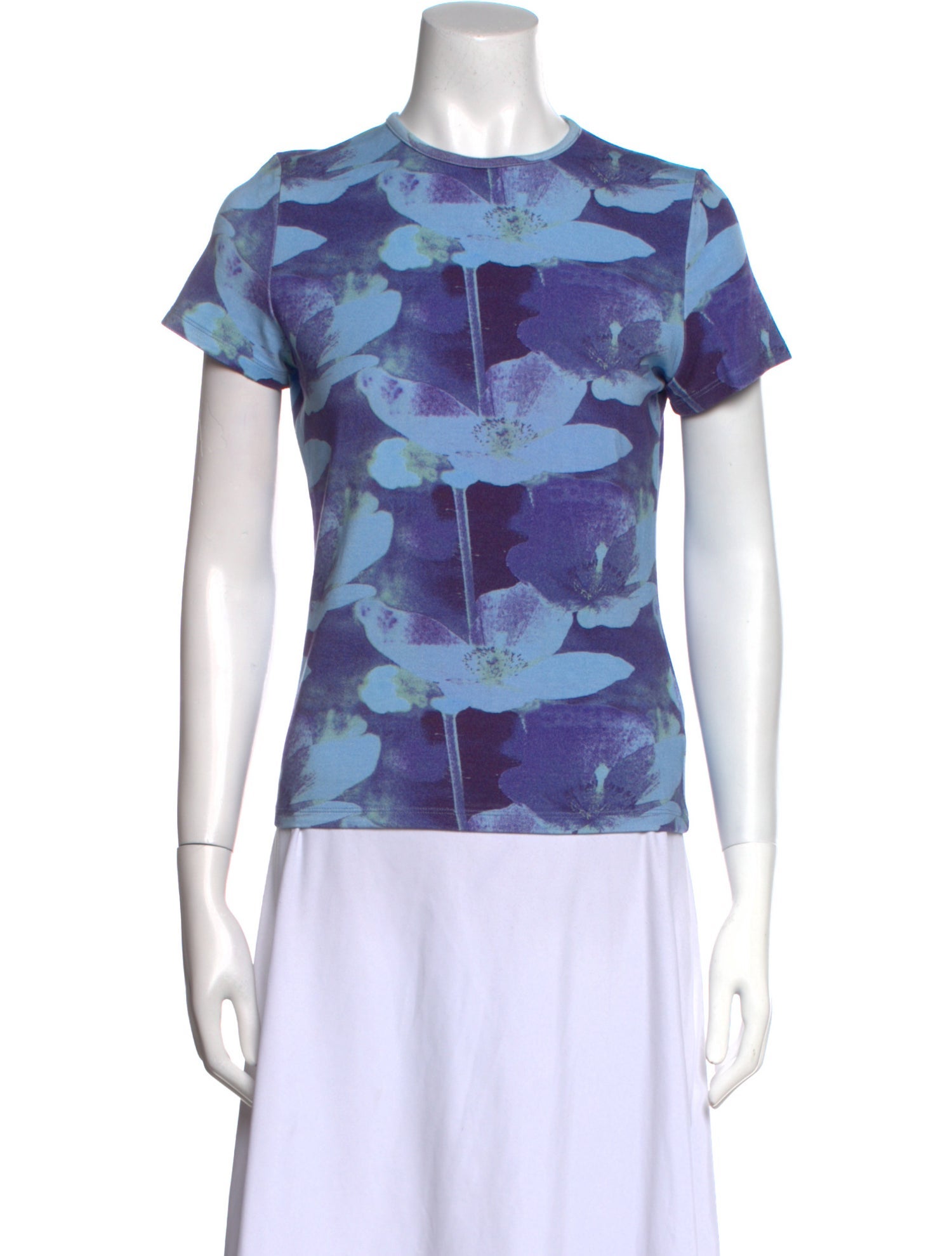 Miaou Floral Print Crew Neck T-Shirt