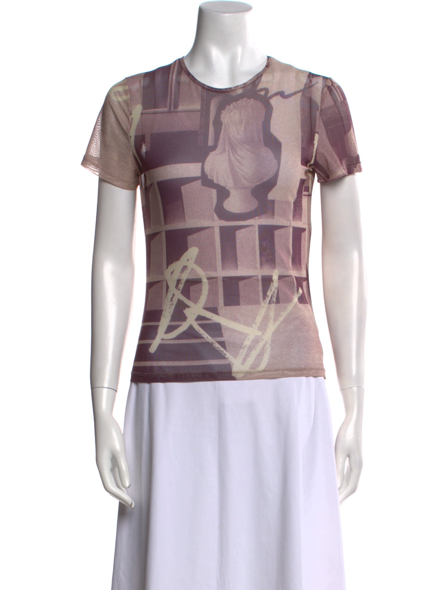 Miaou Printed Crew Neck T-Shirt